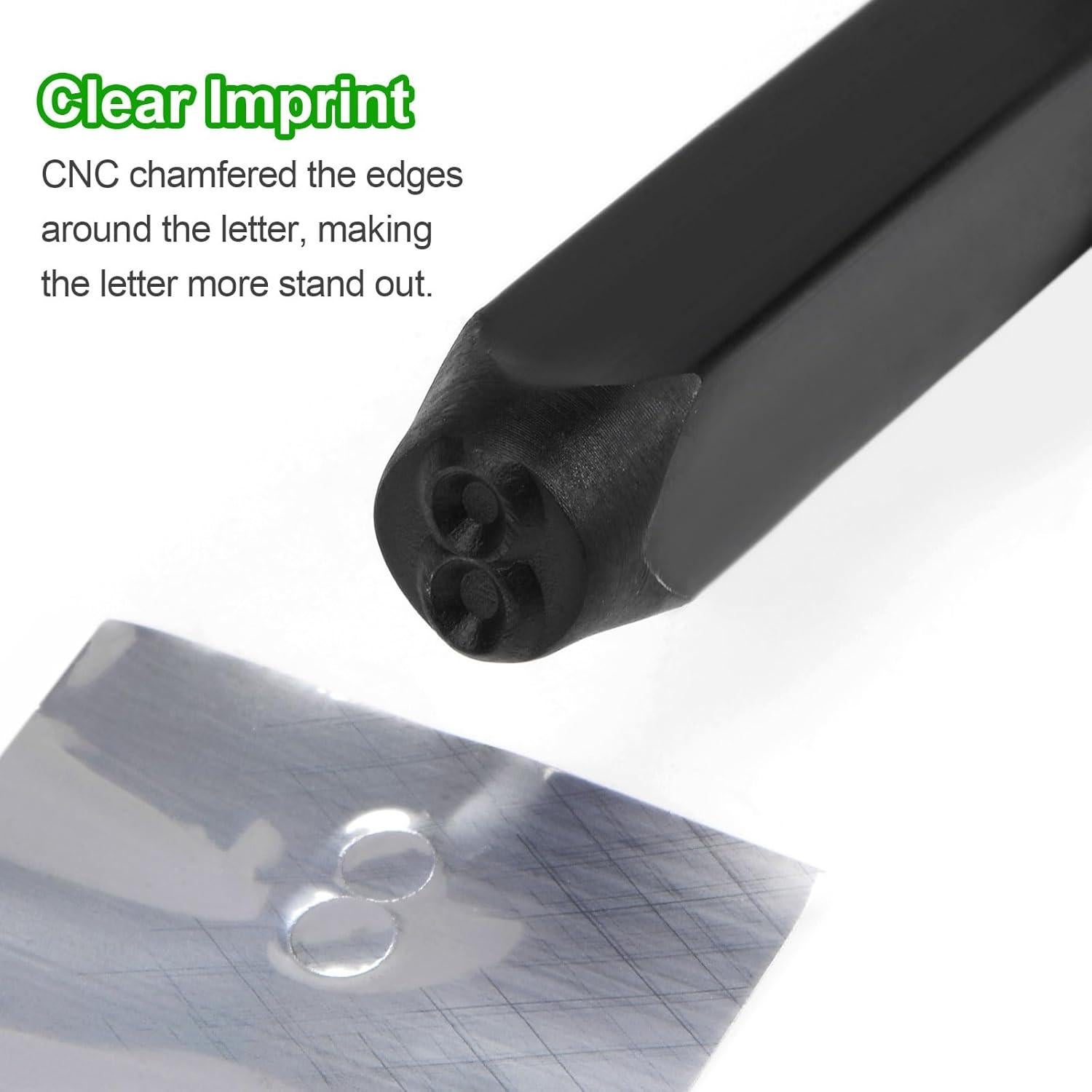 Kit de Sellado de Metal HARFINGTON 36pcs 12.5mm Letras y Números