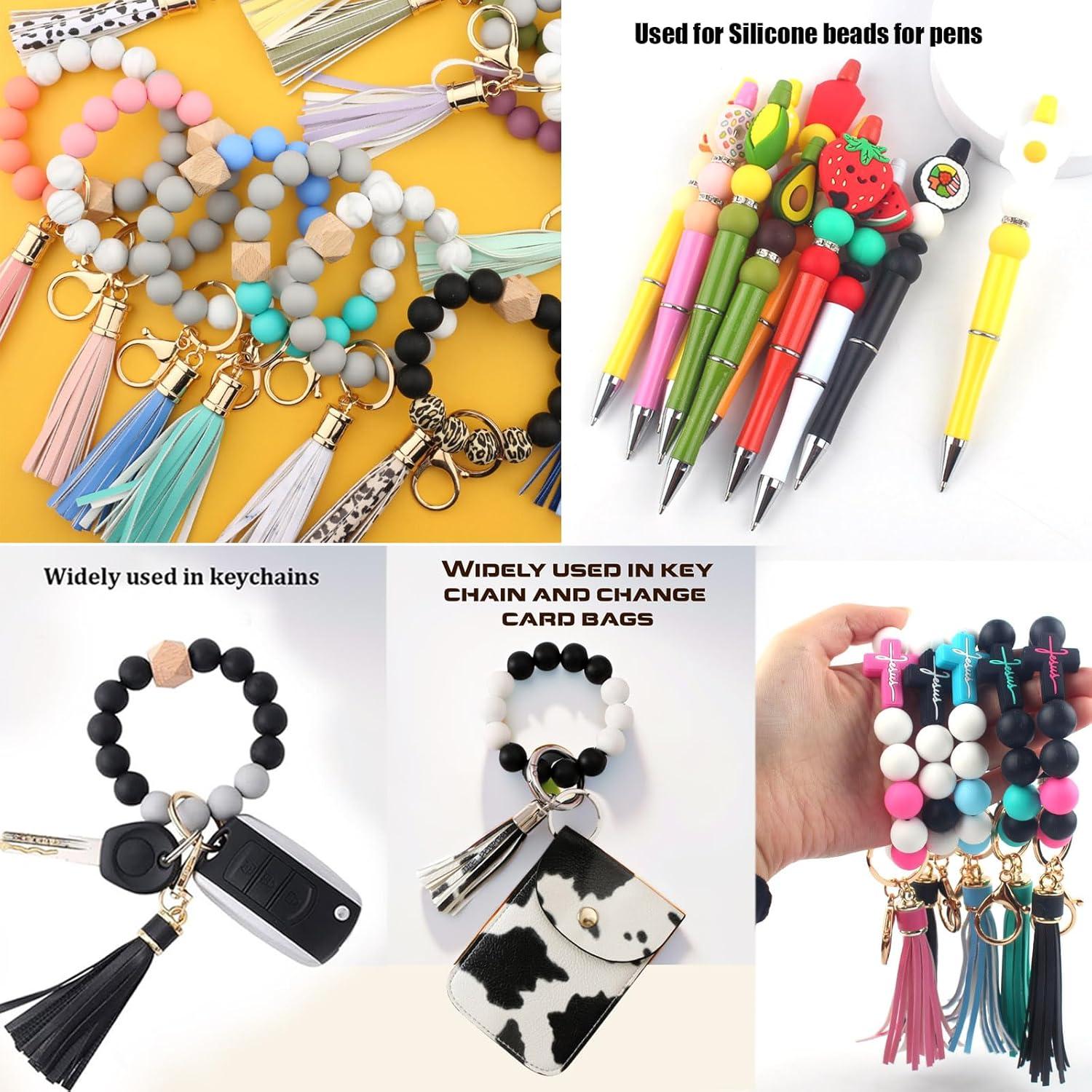 140 Cuentas de Silicona 15mm Anjpuy Azul Bebé para Bricolaje