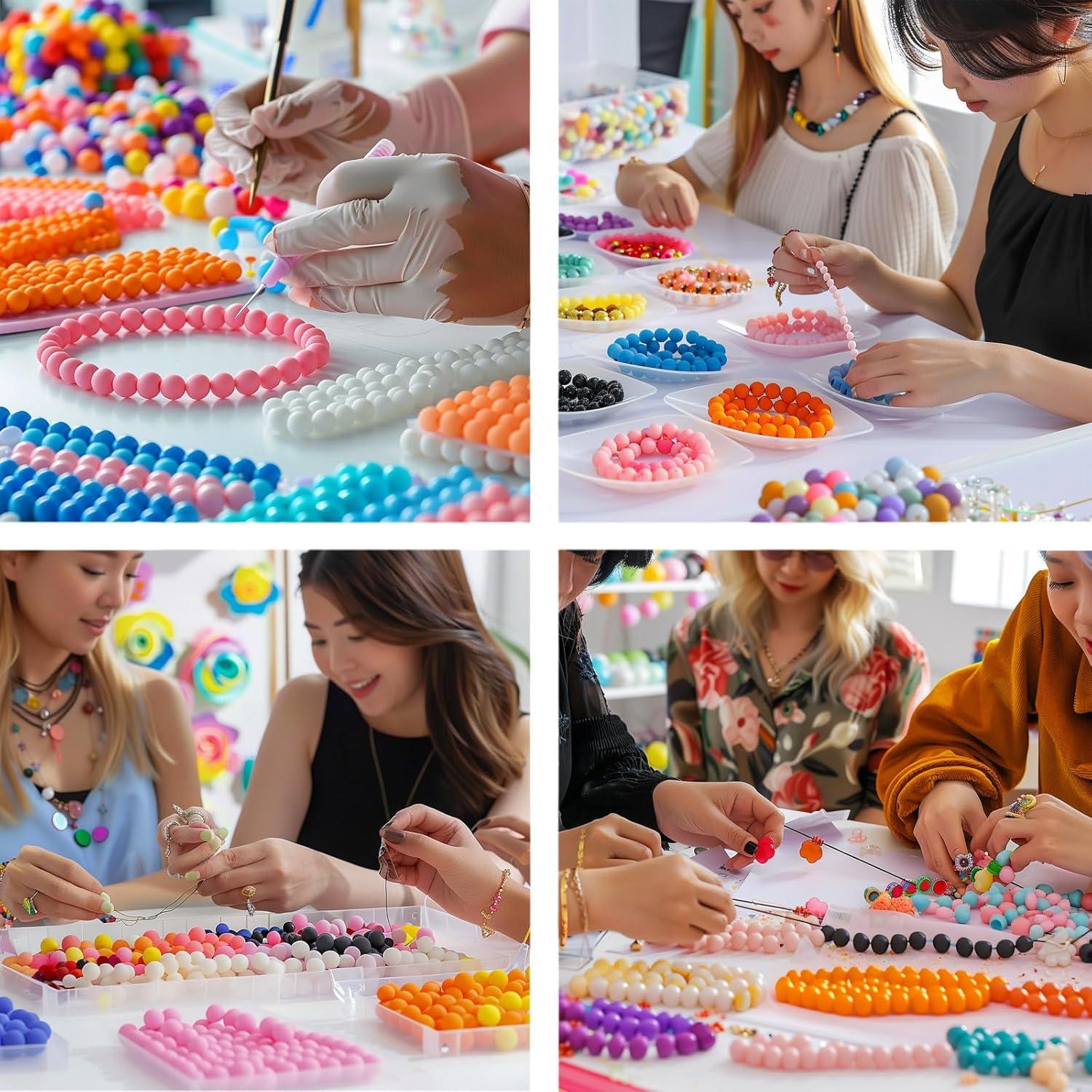 140 Cuentas de Silicona 15mm Anjpuy Azul Bebé para Bricolaje