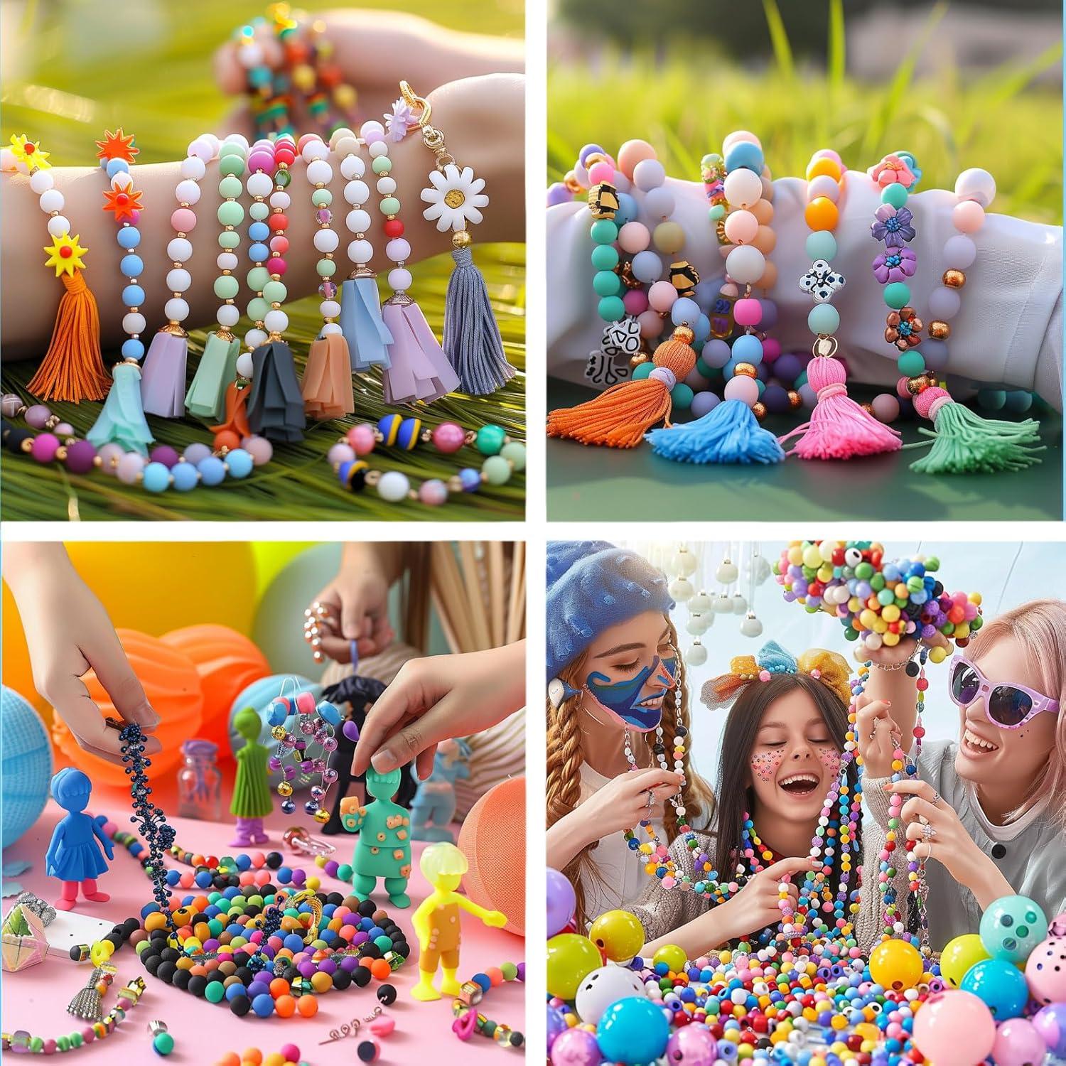 140 Cuentas de Silicona 15mm Anjpuy Azul Bebé para Bricolaje