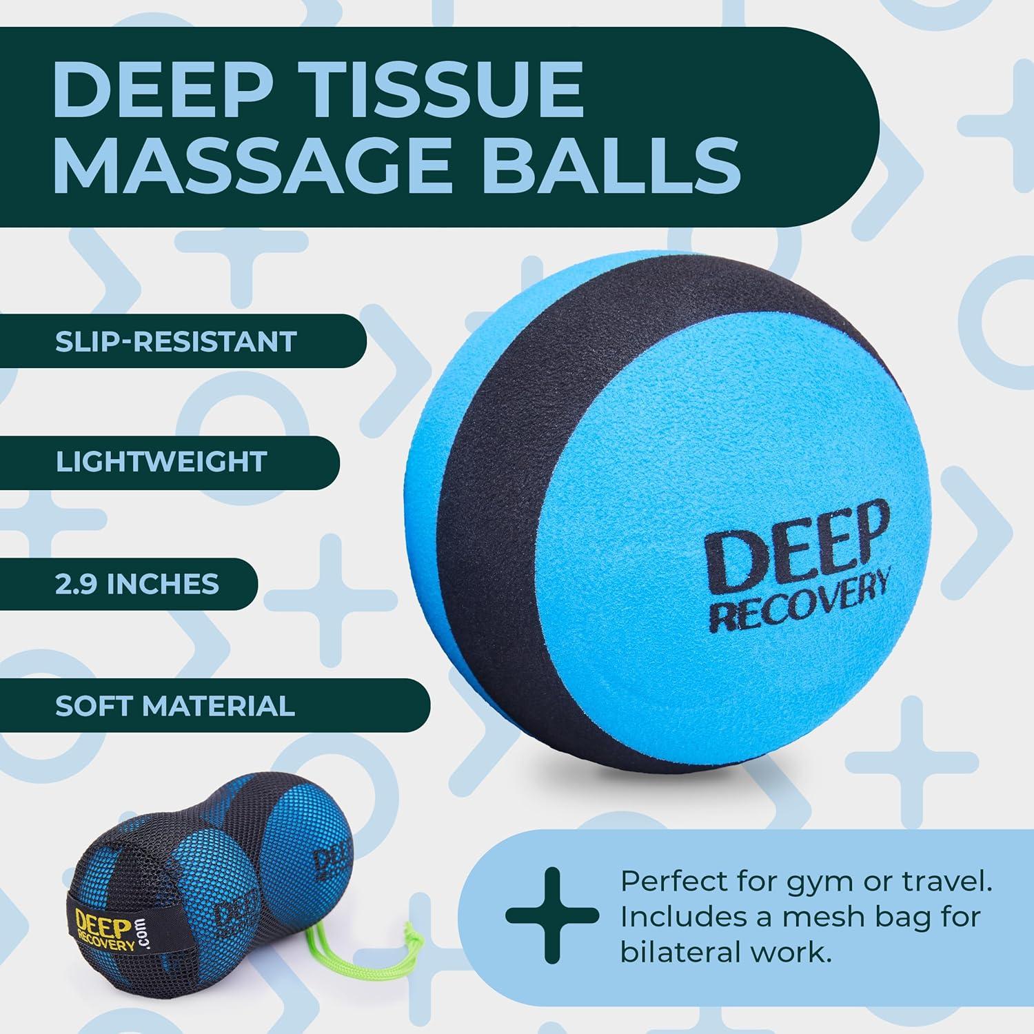 Pelotas de Masaje Semi-Firmes Deep Recovery 2-Pack 14cm