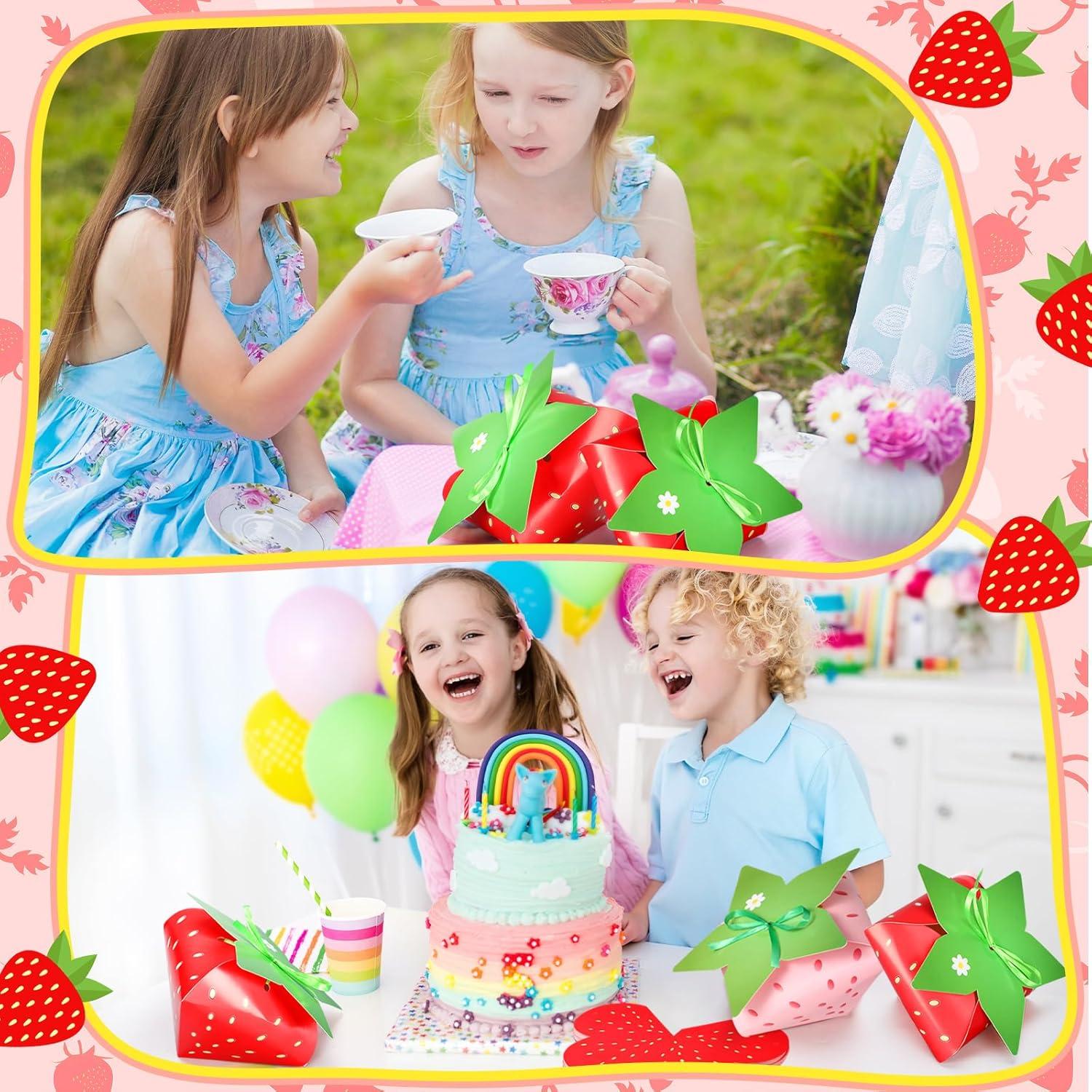 30 Cajas de Regalo Fresa Fuyoooo para Cumpleaños y Baby Shower