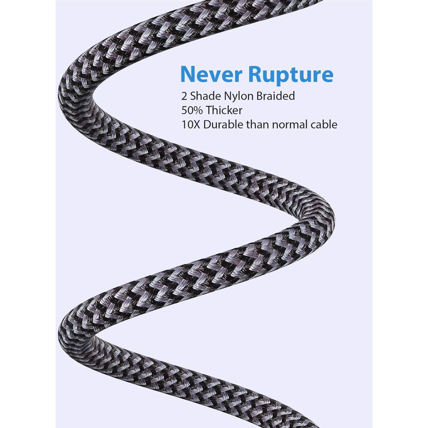 Cable USB C 3.1 Gen 2 1.0m ANDNOVA 20Gbps Carga Rápida 5A