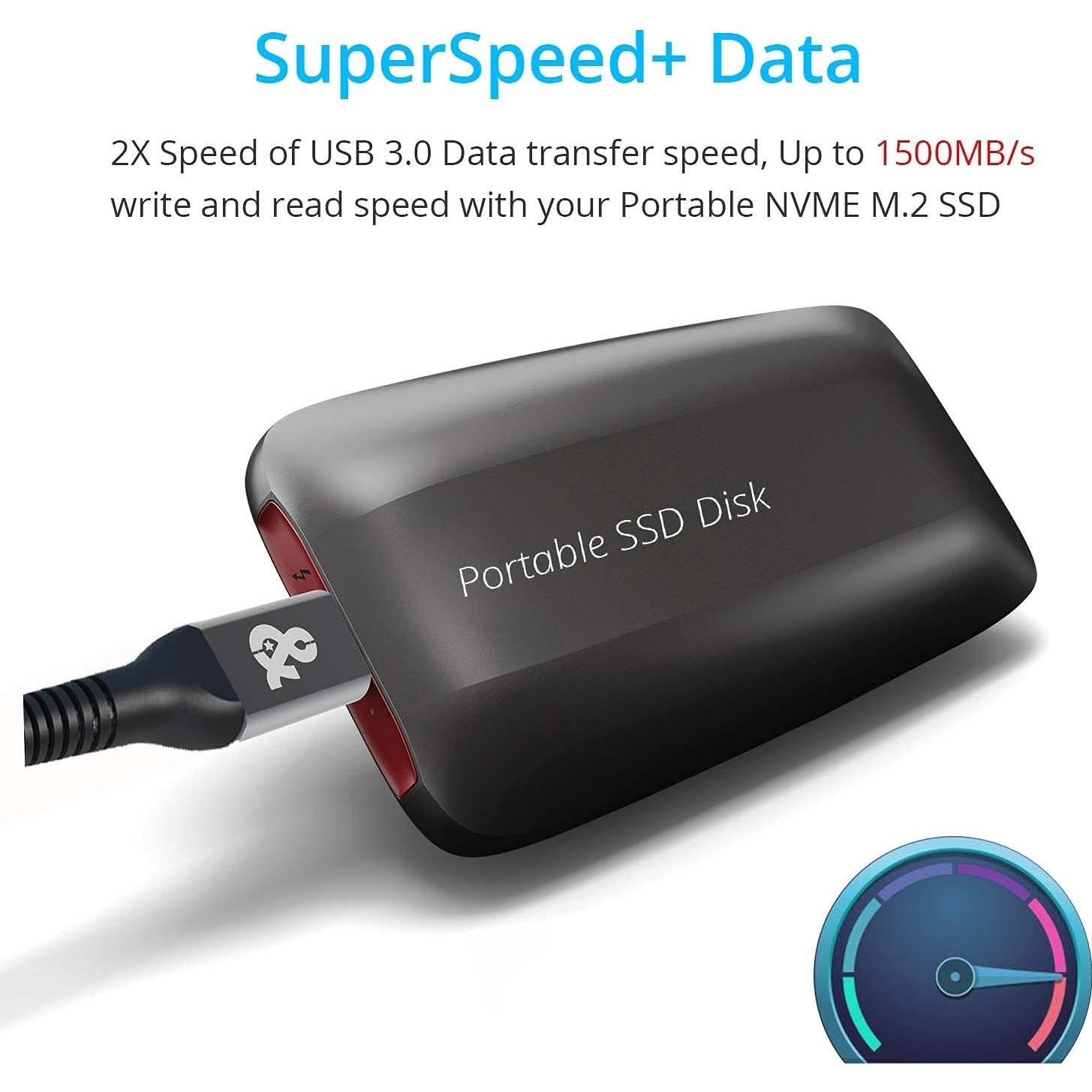 Cable USB C 3.1 Gen 2 1.0m ANDNOVA 20Gbps Carga Rápida 5A