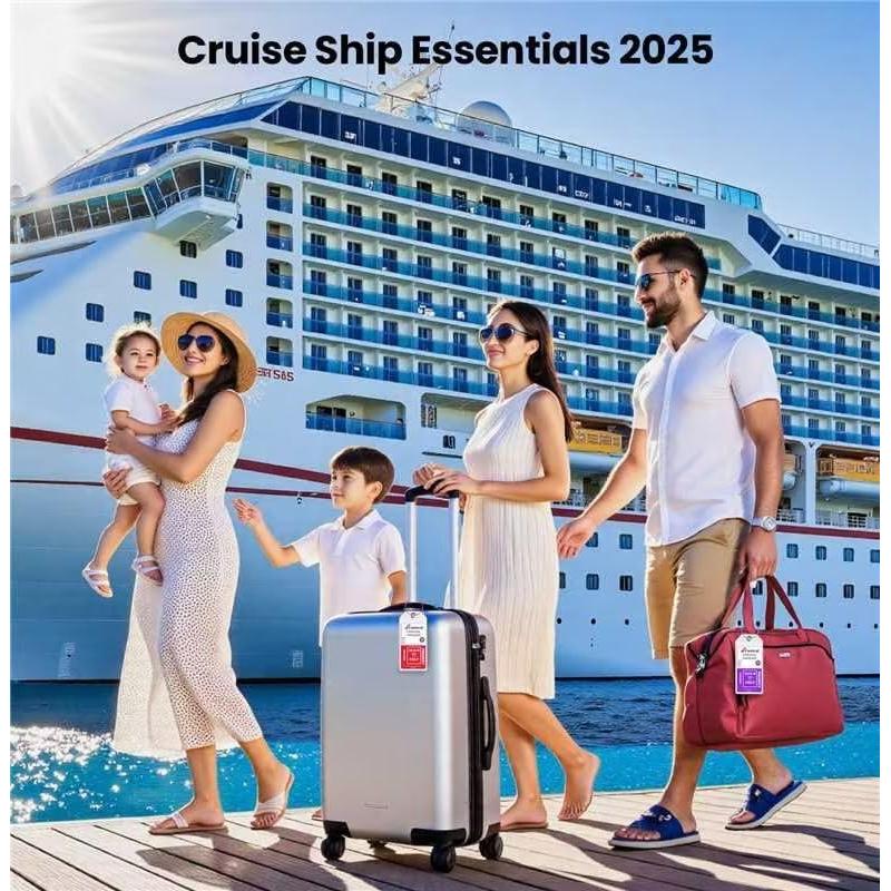 6 Etiquetas de Equipaje Transparentes HONIZER para Crucero
