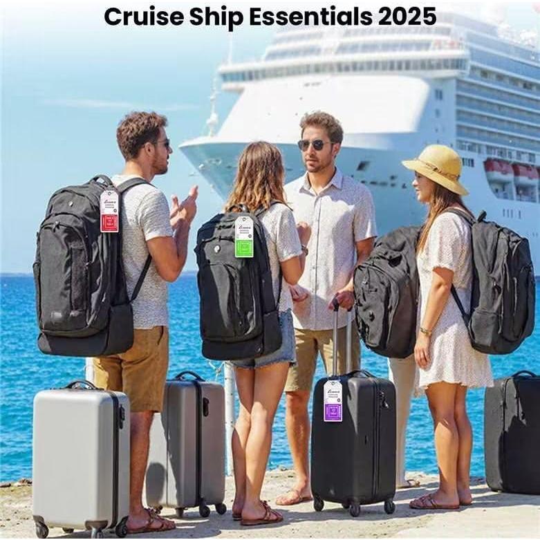 6 Etiquetas de Equipaje Transparentes HONIZER para Crucero