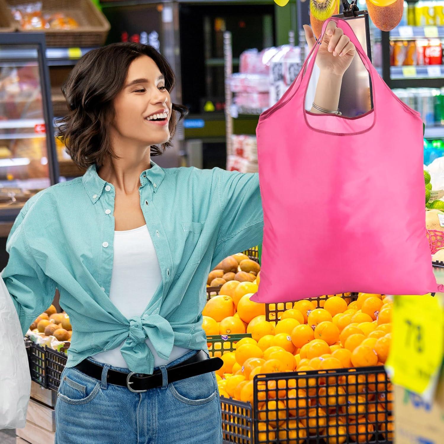 Bolsas de Compras Reutilizables Silkfly 24 Piezas Rosa