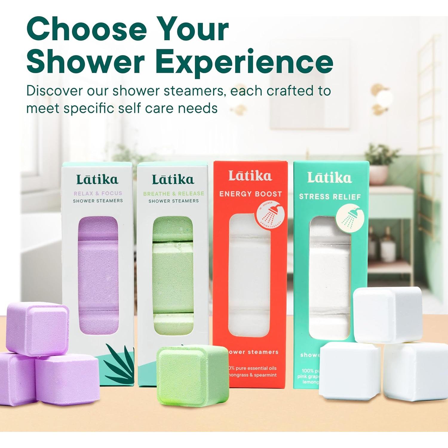 Vaporizador de Ducha Aromaterapia Latika Breathe & Release - Eucalipto y Menta