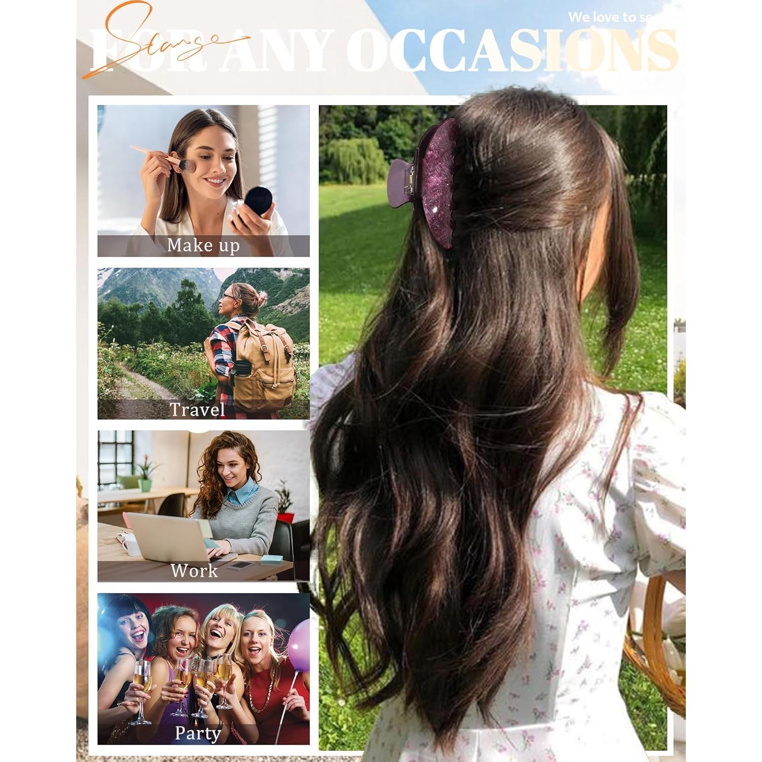 Clips de Uñas de Acrílico HAIMEIKANG - 4 Piezas Elegantes