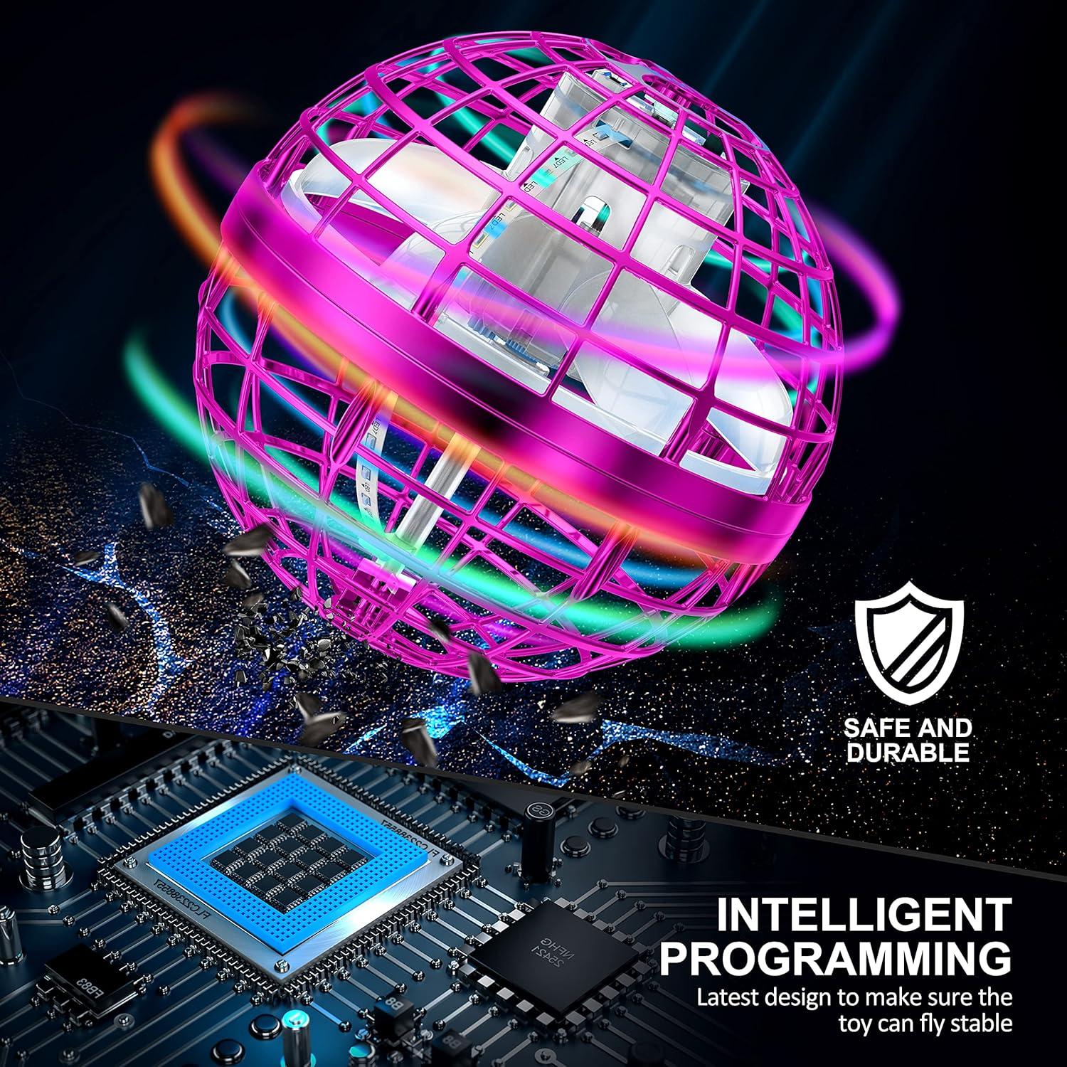 Bola Voladora Orbital AMERFIST Rosa 3x3cm para Niños 6+