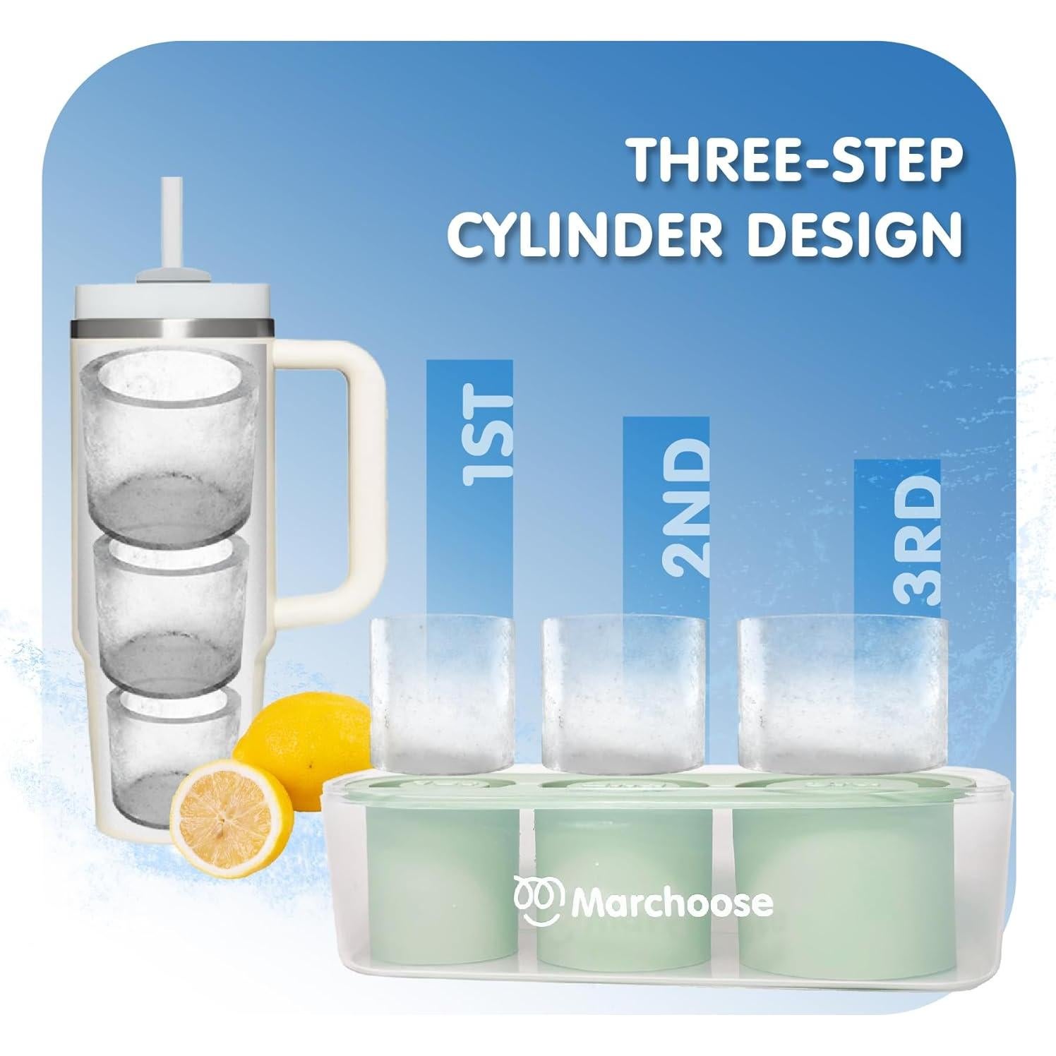 Bandeja de Hielo de Silicona Marchoose para Vasos Stanley 2PC