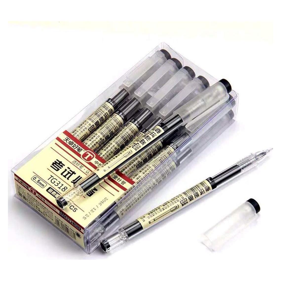 Bolígrafos de Tinta Gel Sencoo 12 Pack Punta Extra Fina 0.35mm