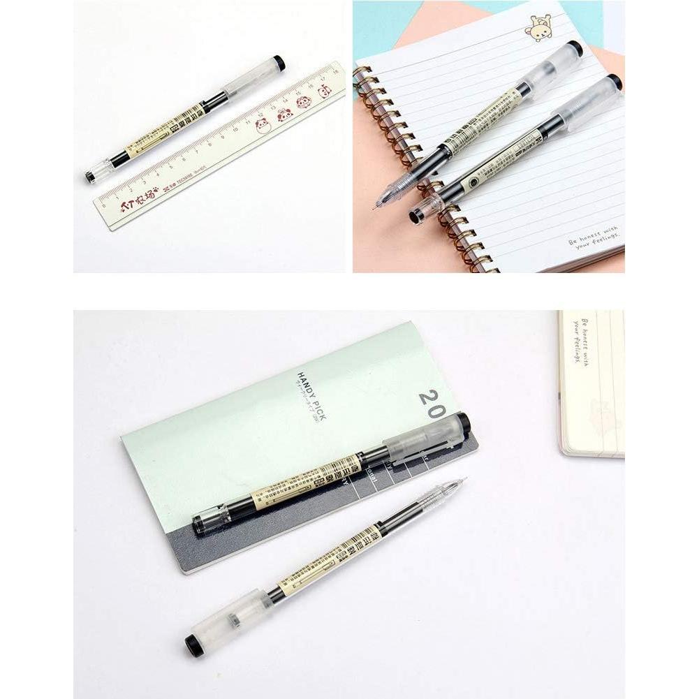 Bolígrafos de Tinta Gel Sencoo 12 Pack Punta Extra Fina 0.35mm