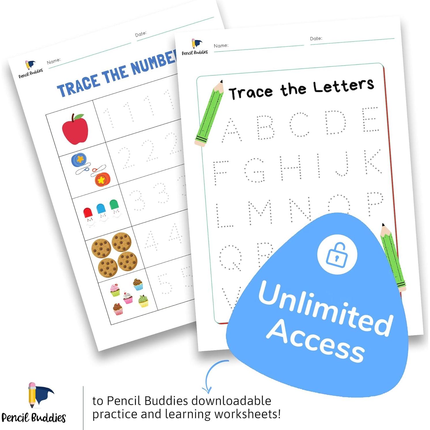 Lápices Jumbo 2B Triangulares Pencil Buddies 10 Piezas Azul Claro