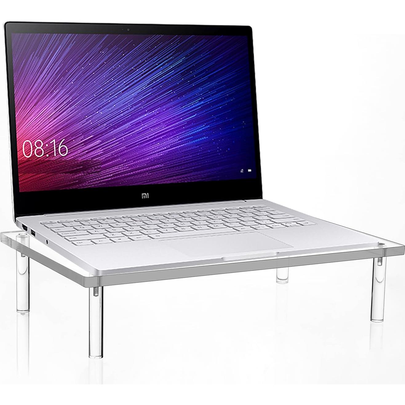 Soporte de Monitor Acrílico Jusalpha 10 mm - 36.83 x 22.86 x 8.64 cm