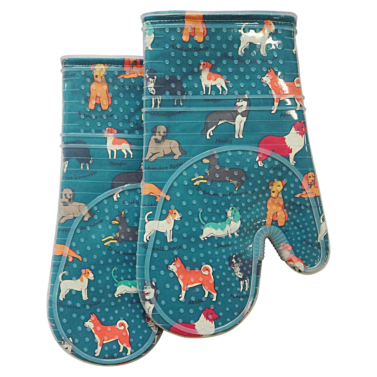 Juego de Manoplas de Horno RED LMLDETA Azul 2 Piezas Silicona