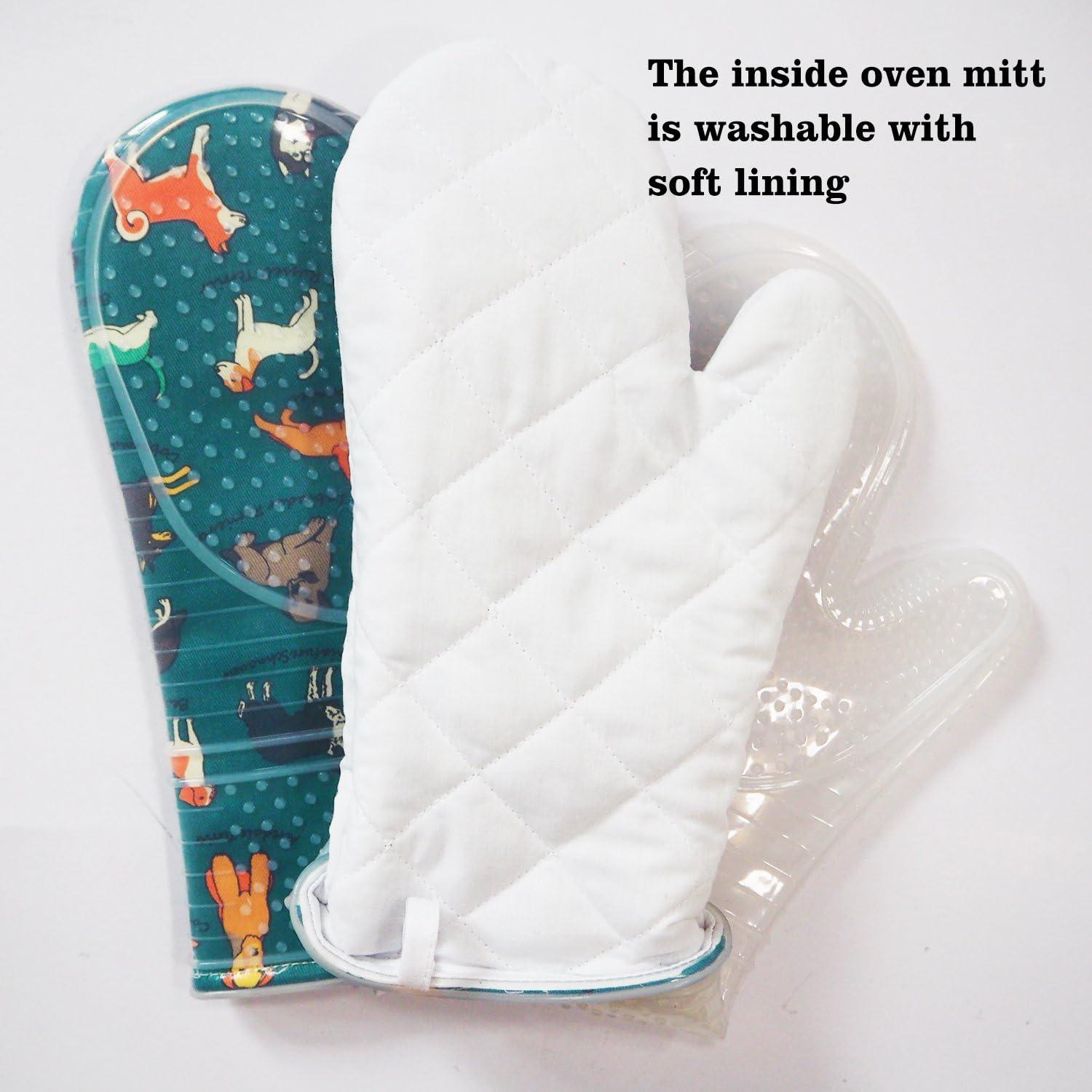 Juego de Manoplas de Horno RED LMLDETA Azul 2 Piezas Silicona