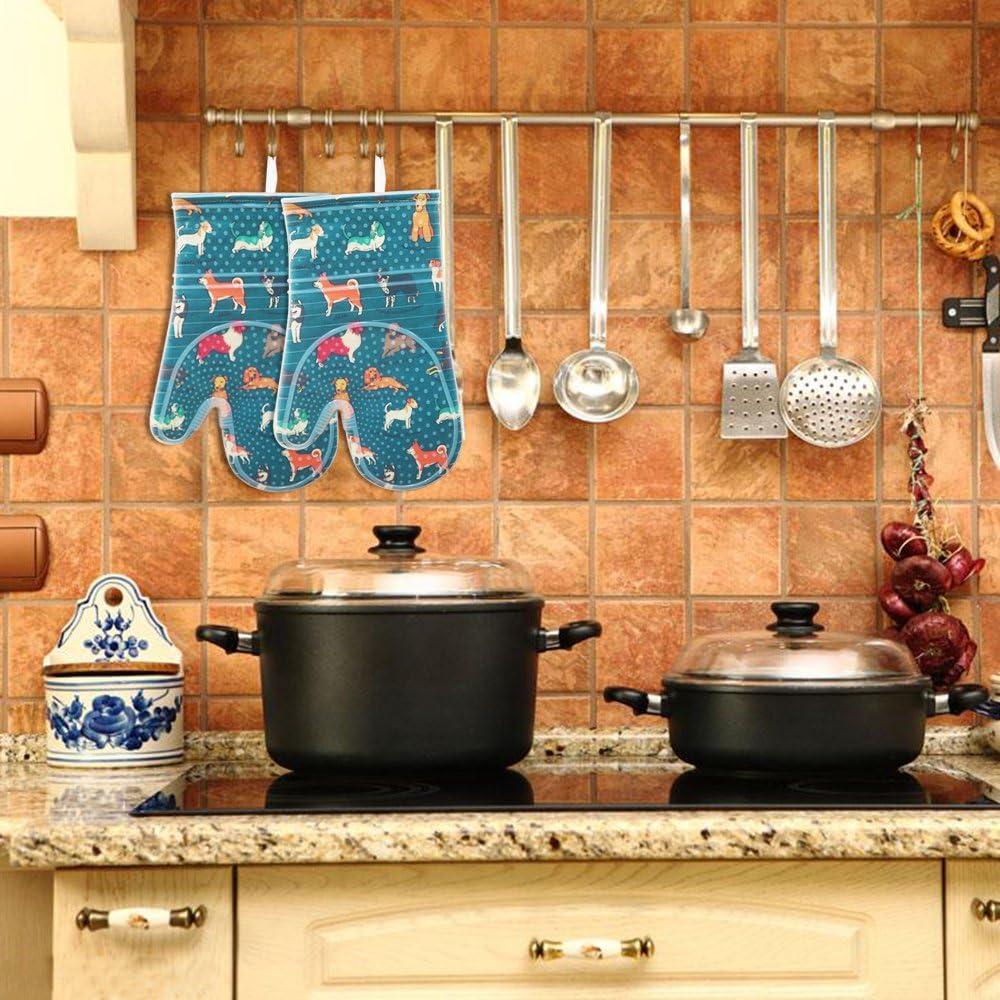 Juego de Manoplas de Horno RED LMLDETA Azul 2 Piezas Silicona