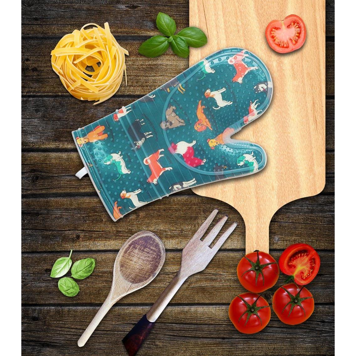 Juego de Manoplas de Horno RED LMLDETA Azul 2 Piezas Silicona