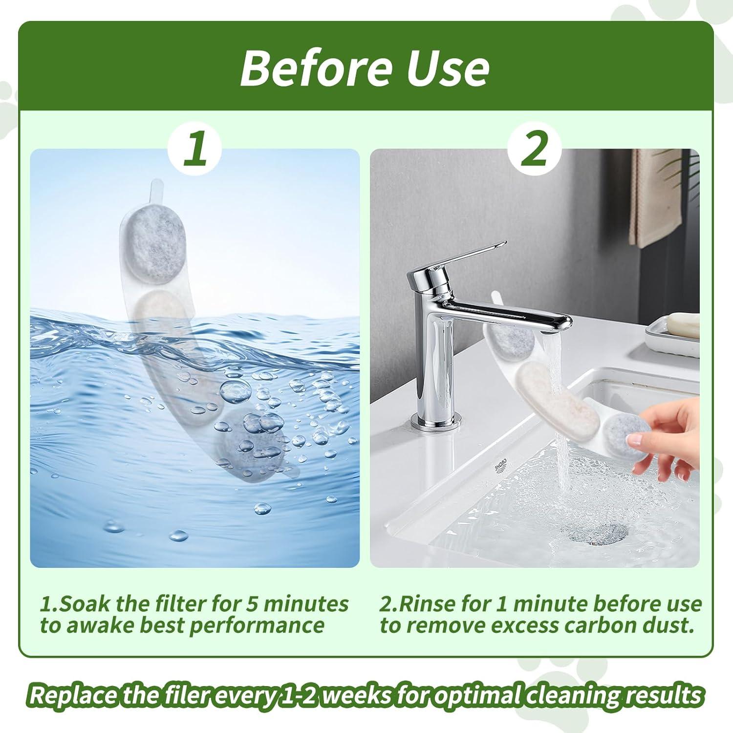 12 Filtros de Reemplazo para Fuente de Agua Smartoo 7L