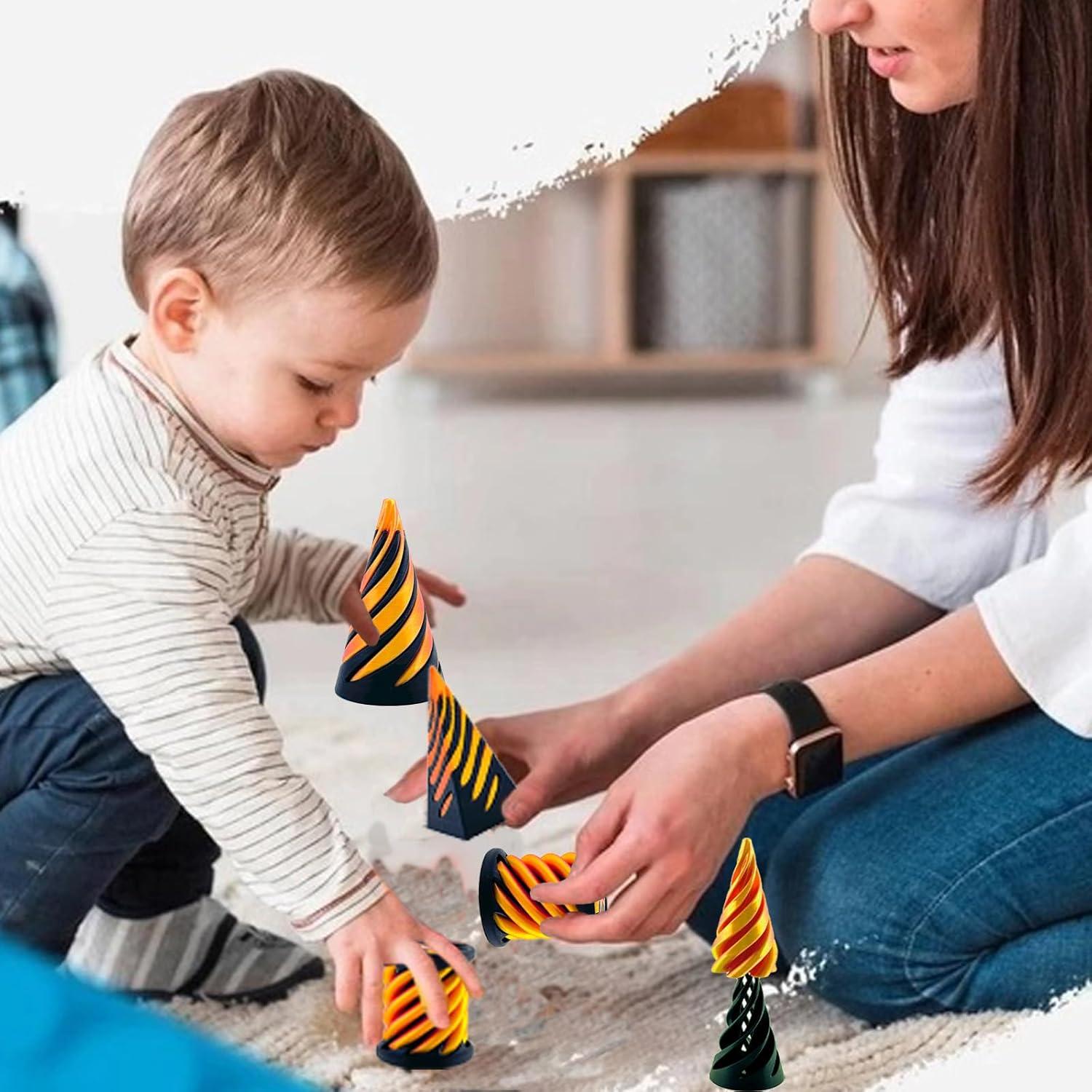 Cono Imposible Antiestrés 3 Piezas Dorado - Juguete Relajante