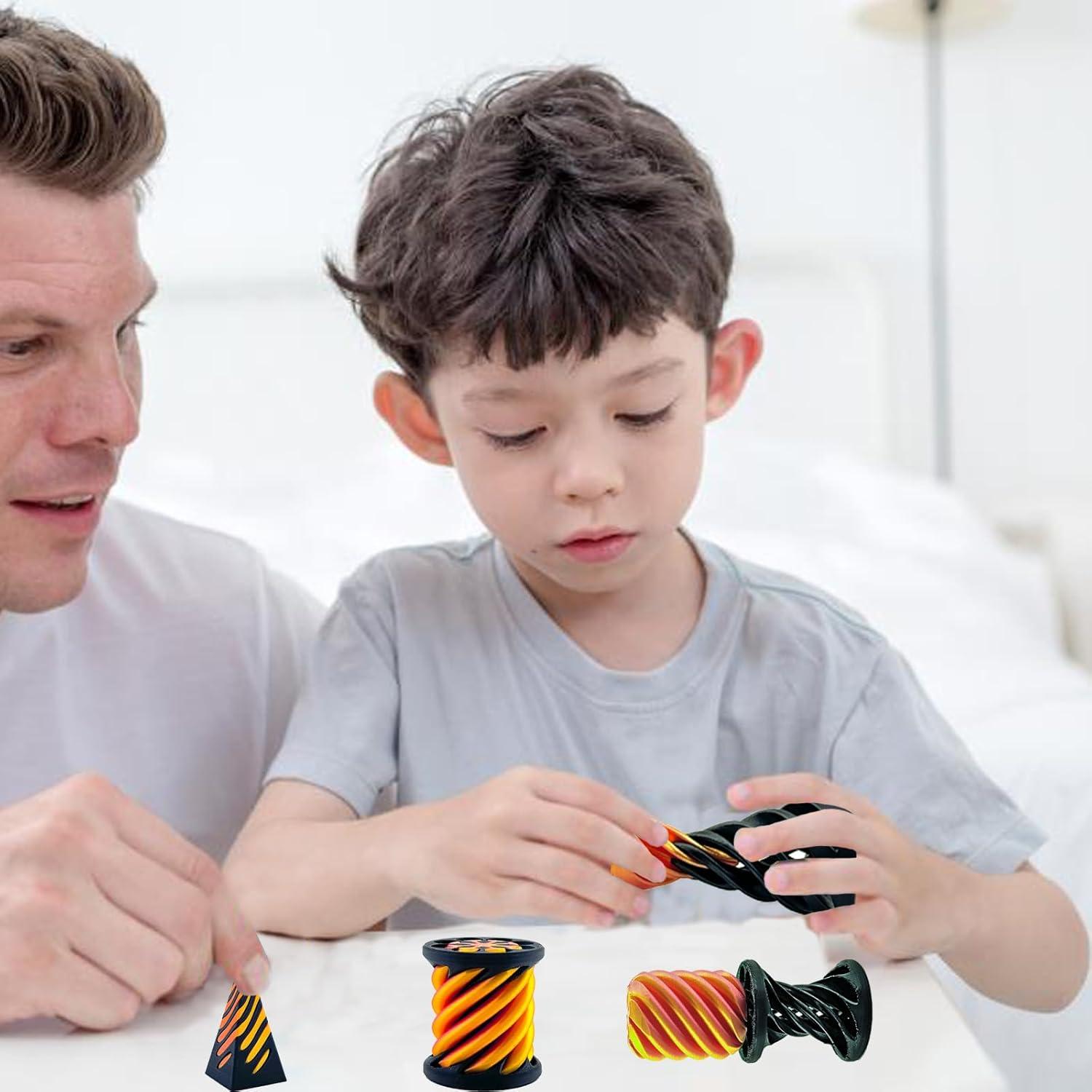 Cono Imposible Antiestrés 3 Piezas Dorado - Juguete Relajante