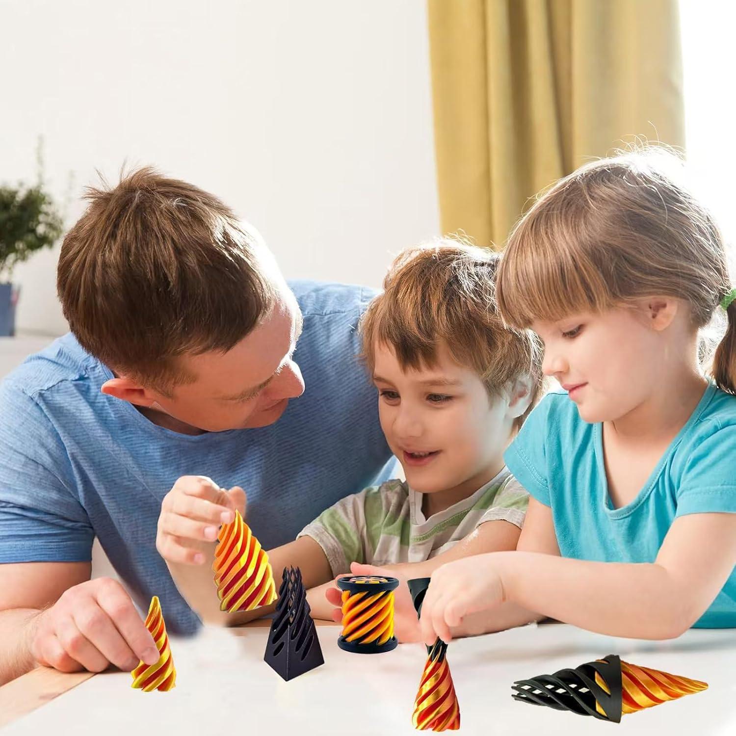 Cono Imposible Antiestrés 3 Piezas Dorado - Juguete Relajante