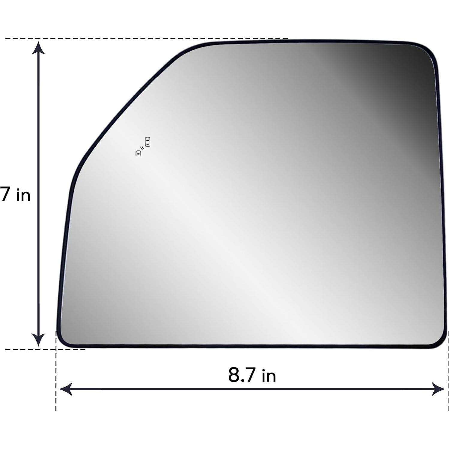 Espejo de Remolque Lateral Calefaccionado LONGLING para Ford F-150/F-250/F-350 2015-2024