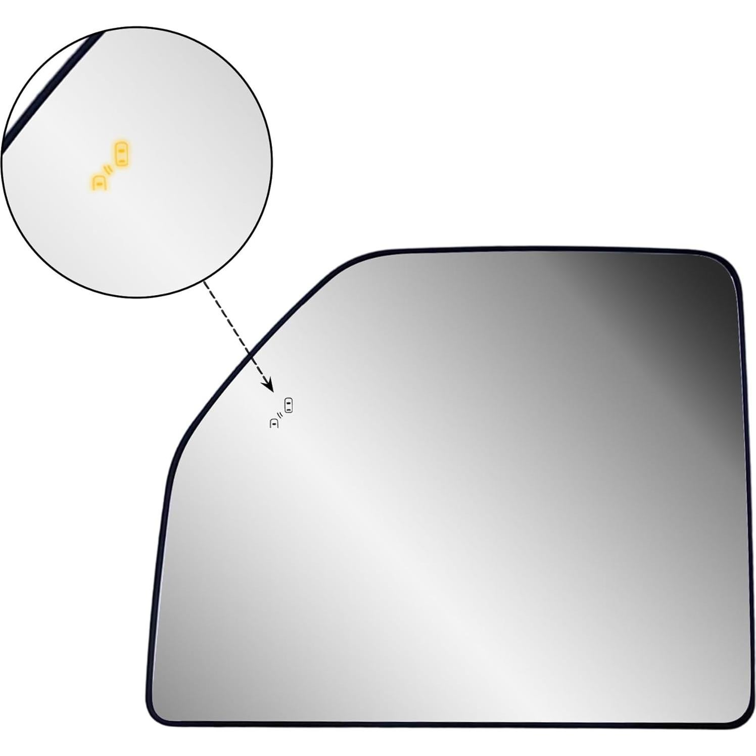 Espejo de Remolque Lateral Calefaccionado LONGLING para Ford F-150/F-250/F-350 2015-2024