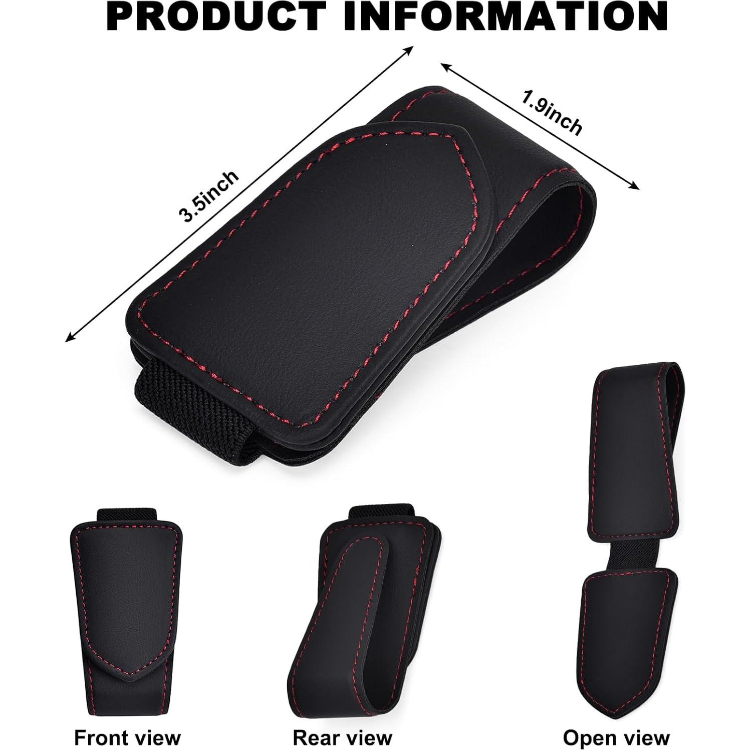 Soporte de Gafas de Sol Hoffi para Visera de Coche Negro