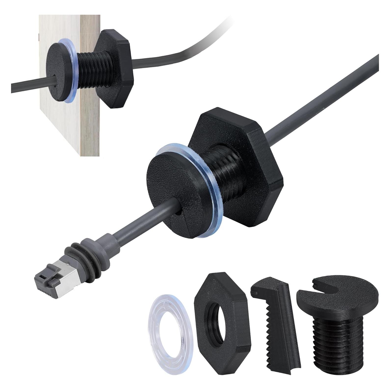 Grommet Passthrough para RV Dikiwodark RV-N35A Negro 22mm