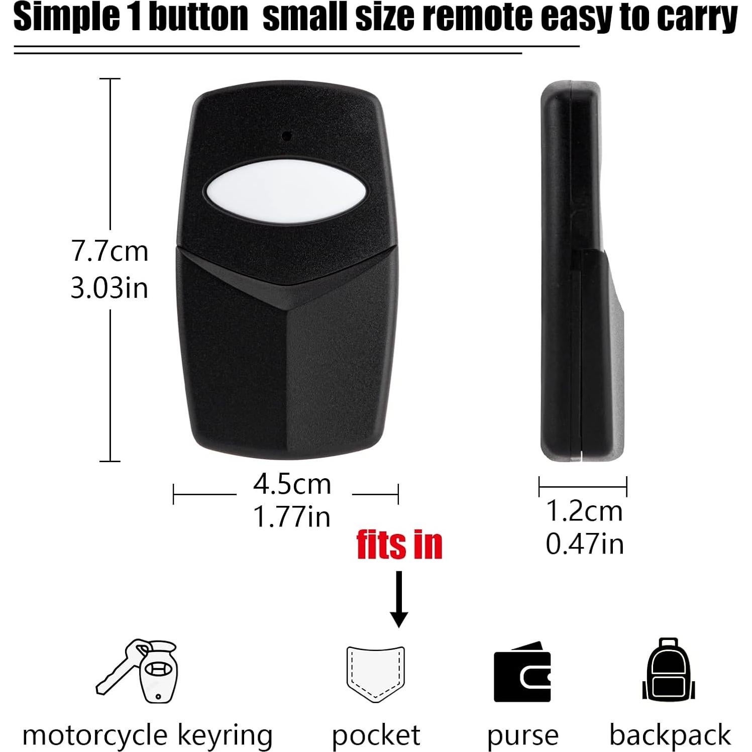 Control Remoto Stanley 310MHz con 10 Interruptores Dip