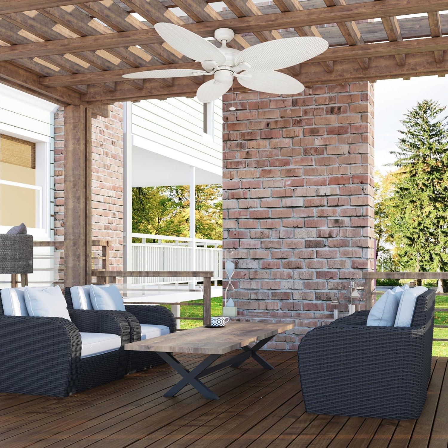 Ventilador de Techo Honeywell Duval 132 cm Tropical Blanco