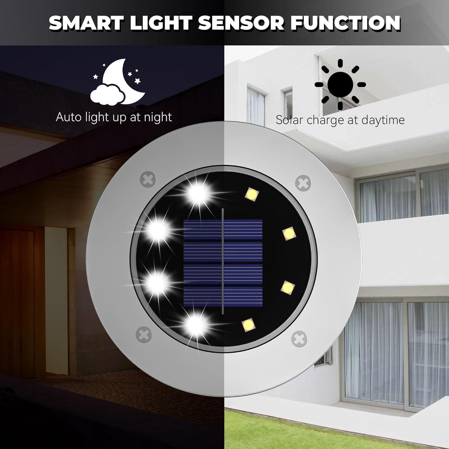 Luces Solares Exteriores 12 Pack Yiwu Jufeng Luz Blanca IP65