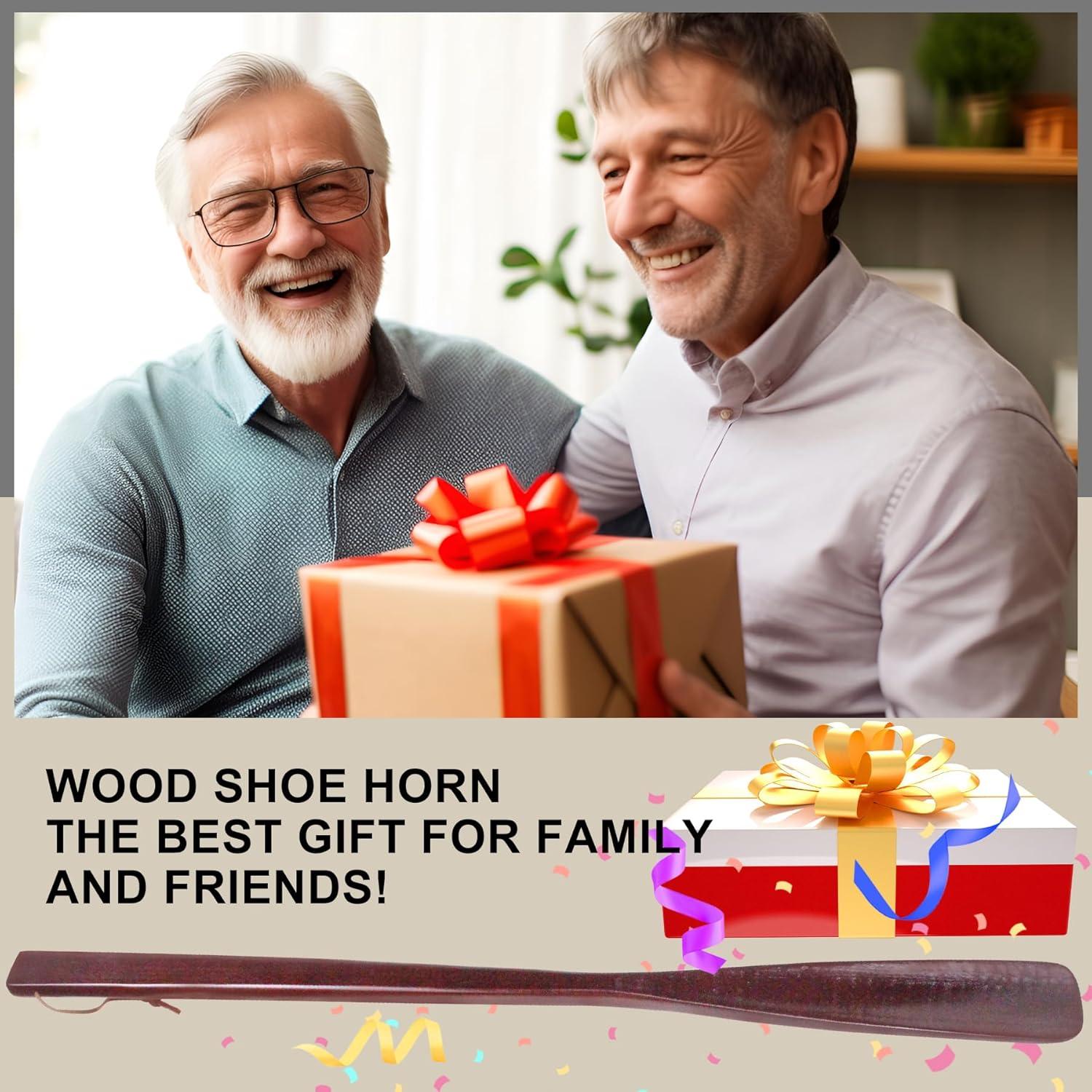 Cuerno de zapato de madera Earl Diamond 53.8 cm para ancianos