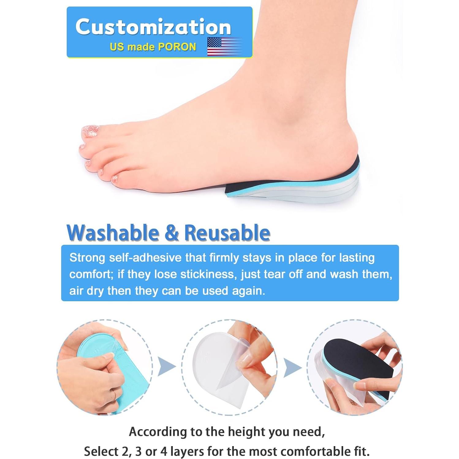 Plantillas para Fascitis Plantar YouthBelief - Soporte Arco 2 Pares