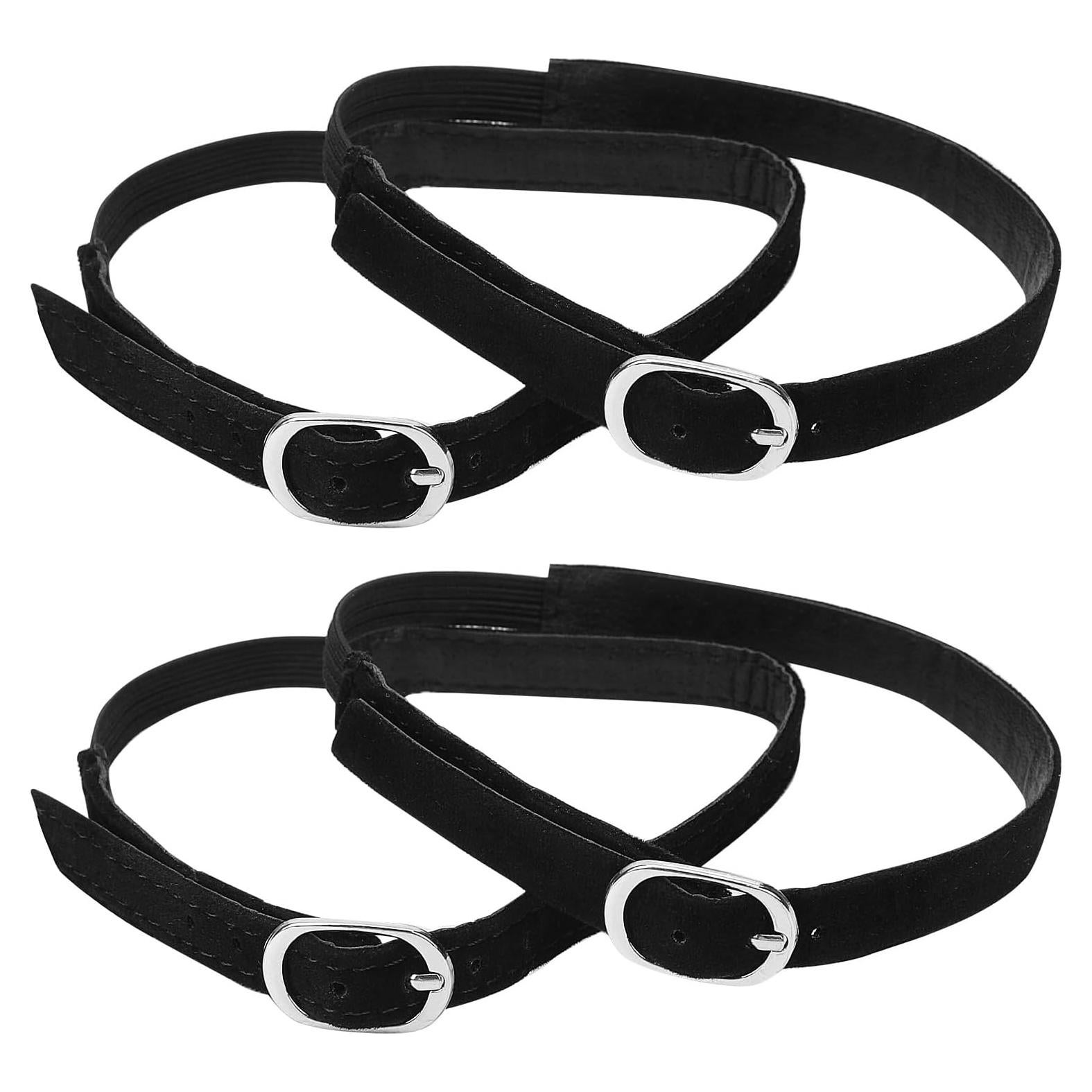 Cintas de Zapatos Desmontables PU Negro para Tacones Altos