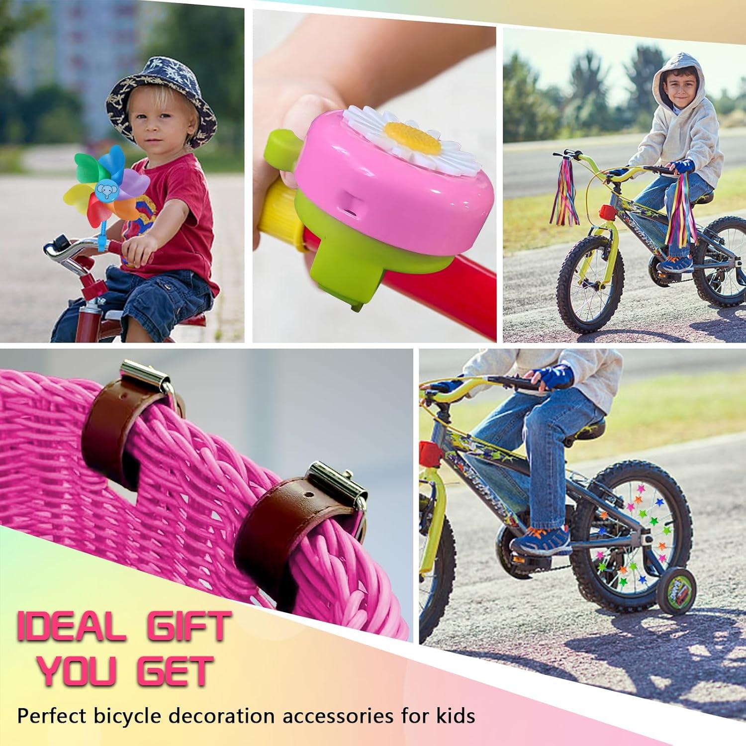 Conjunto de Cesta de Bicicleta FANOVO Rosa con Accesorios