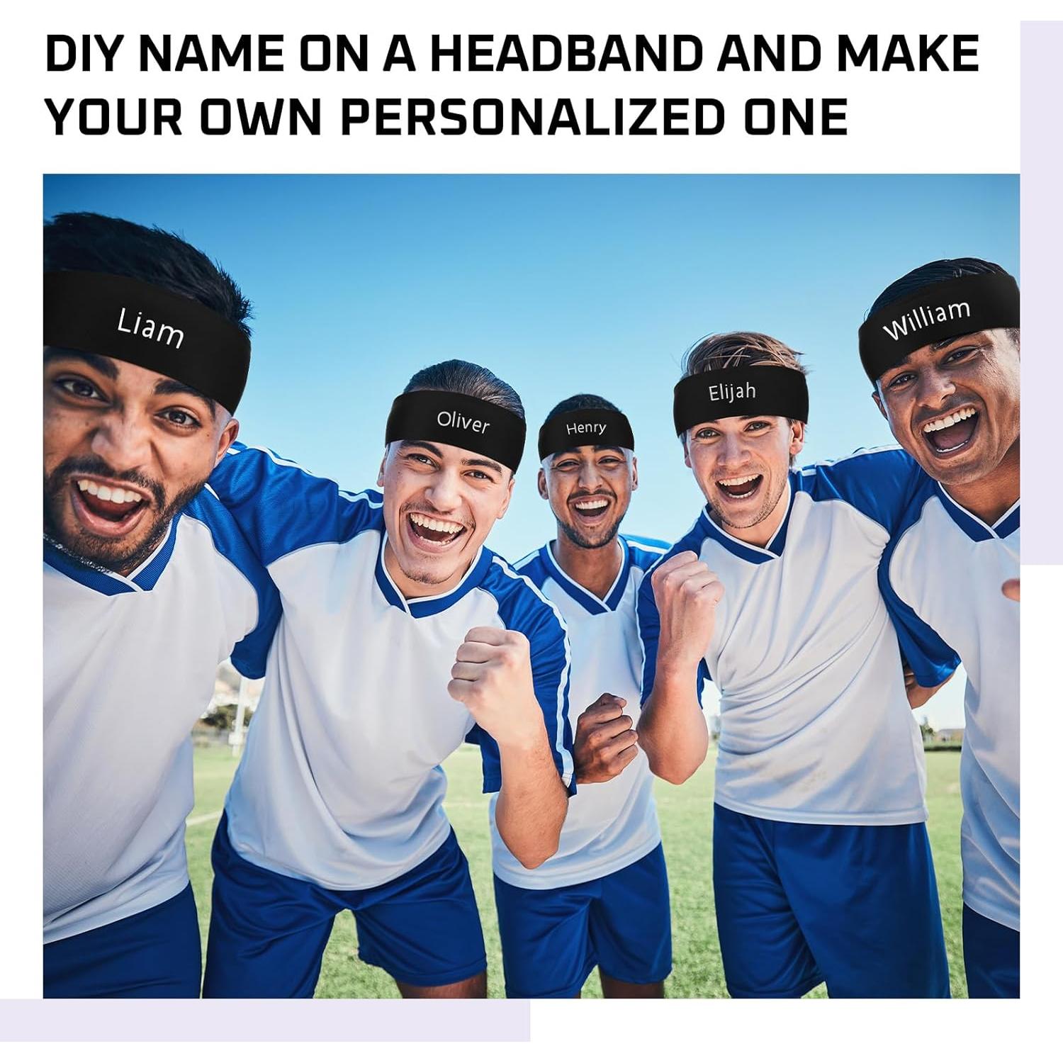 Diademas de Atar Hiboom 30 Unidades Negro Ajustables