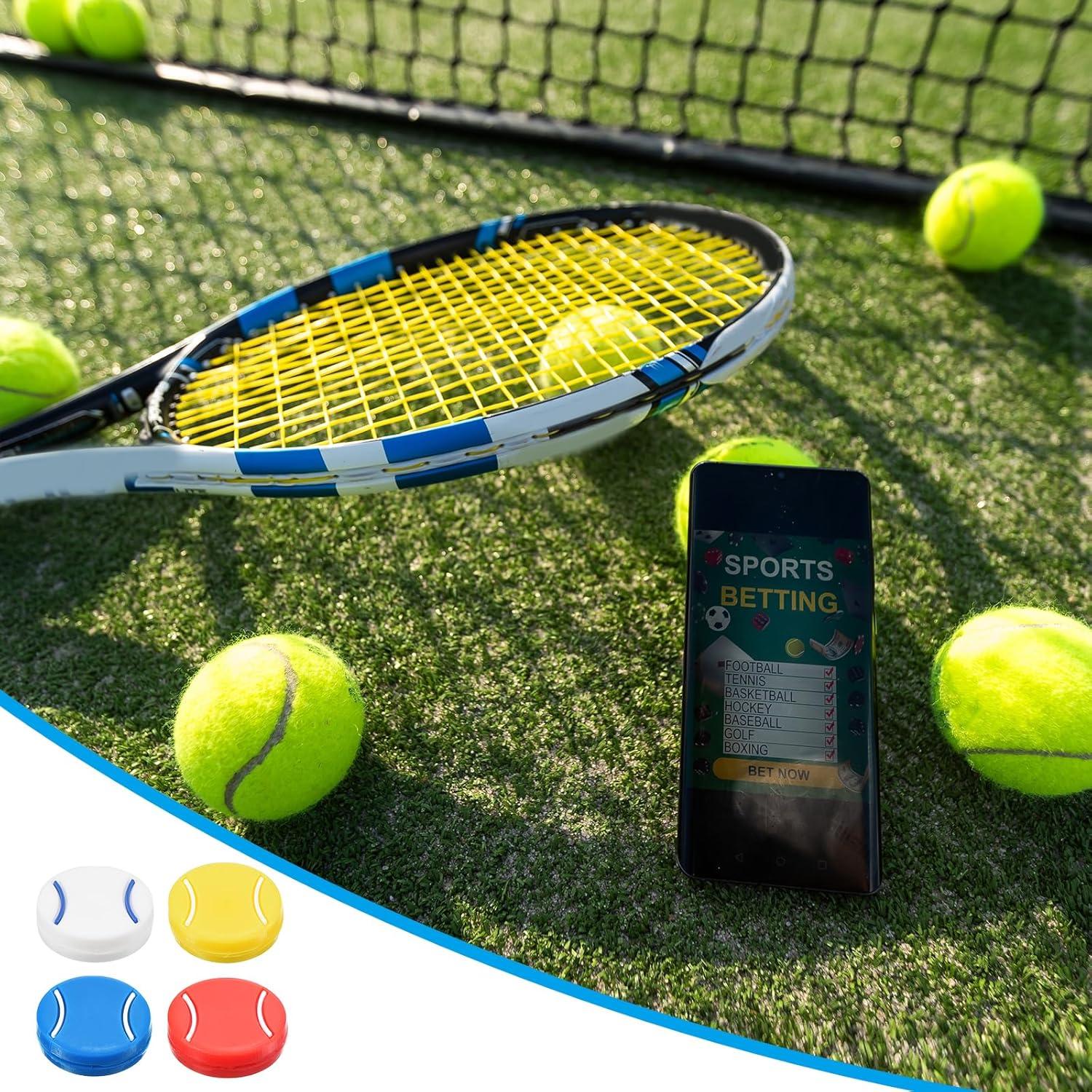 Amortiguador de Vibraciones PATIKIL para Raqueta de Tenis - Silicona Azul