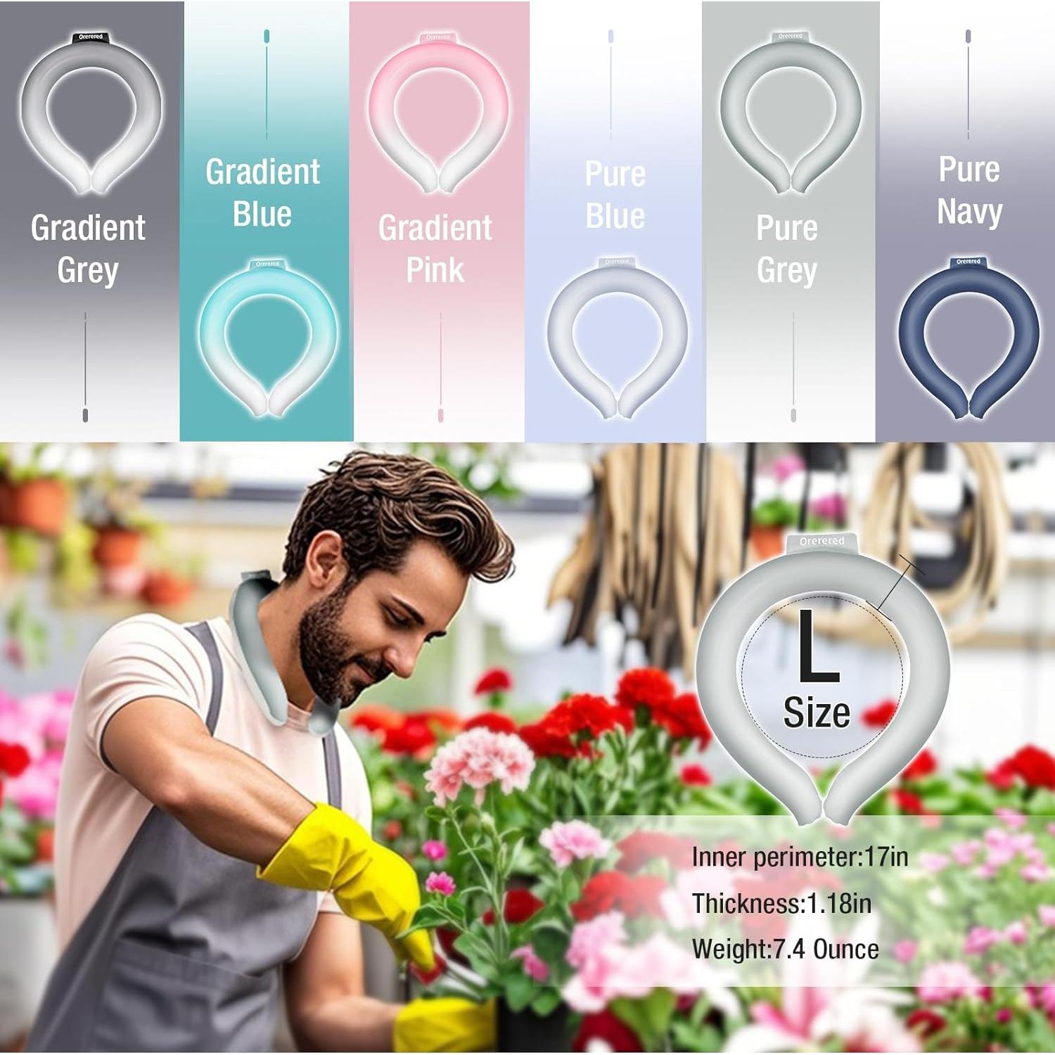 Tubo de Enfriamiento para Cuello Orerered L Azul 70% Gel