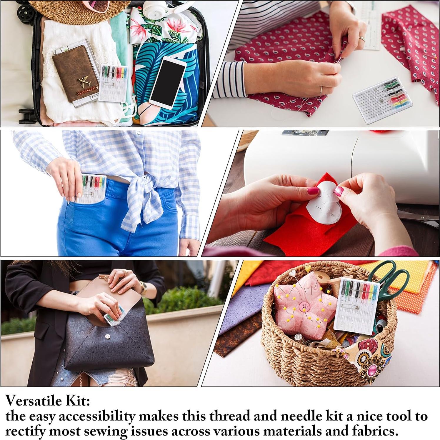 Kit de Costura Rápido Leyndo - 60 Cajas con Agujas y Hilos