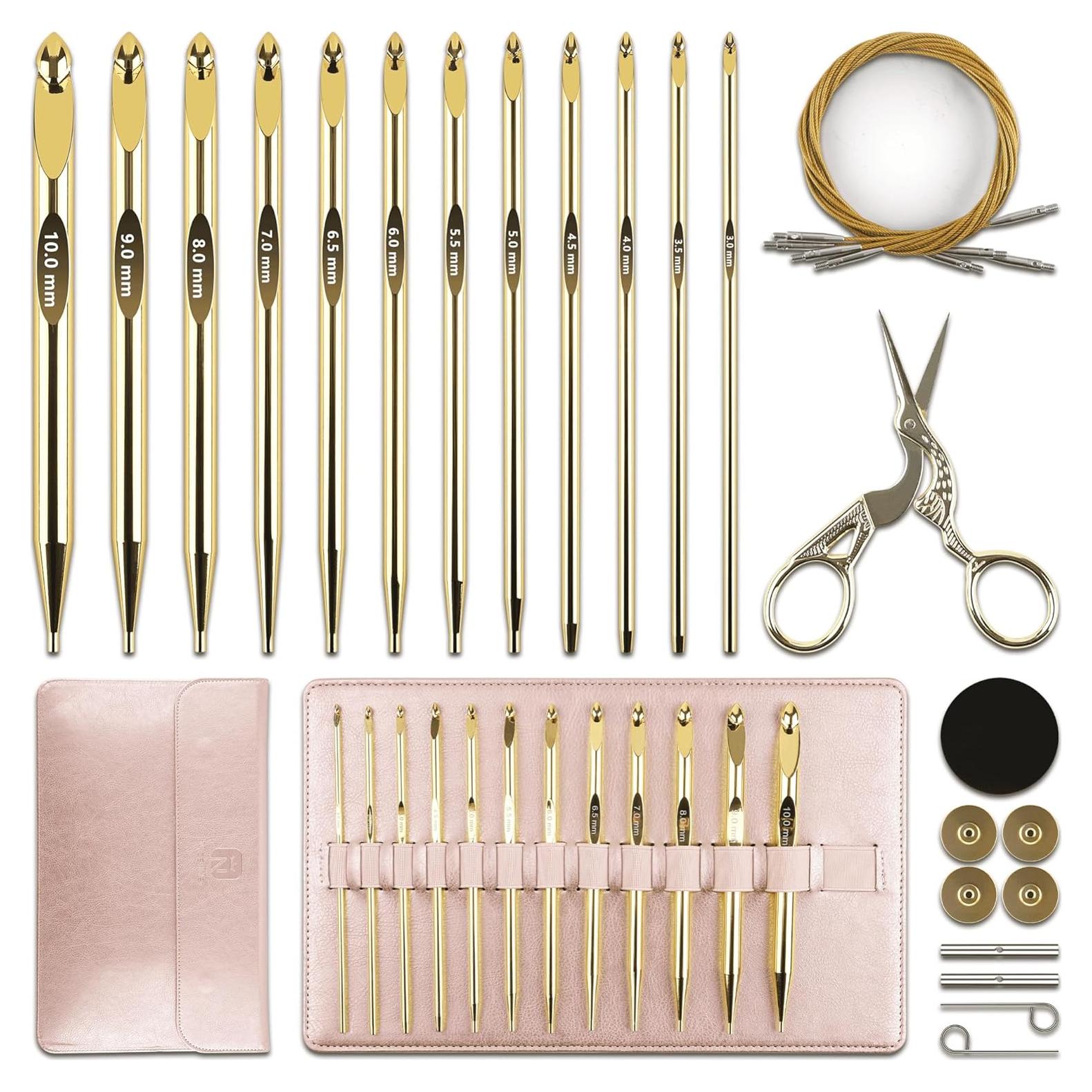 Juego de Ganchillos Tunecinos Froggod 27 Piezas 3mm-10mm