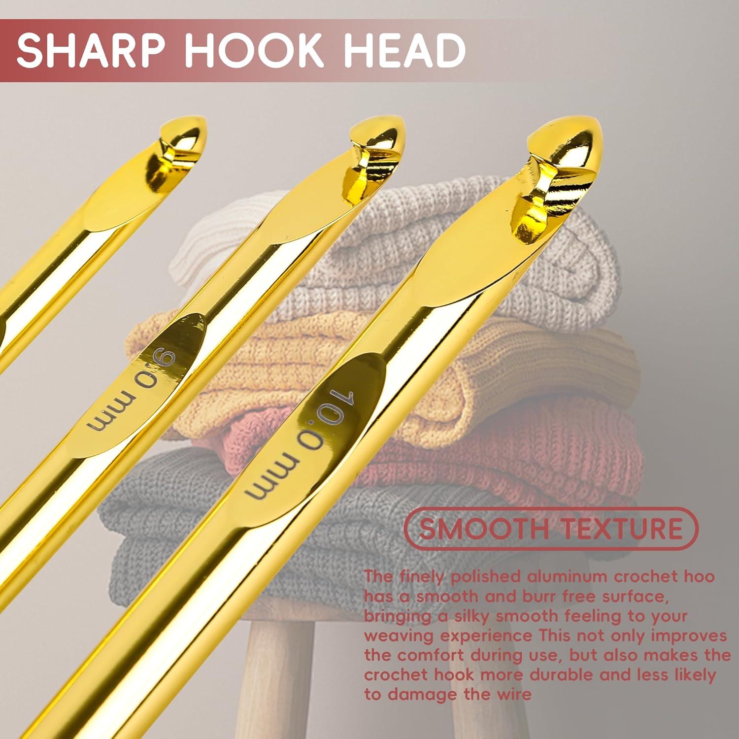 Juego de Ganchillos Tunecinos Froggod 27 Piezas 3mm-10mm