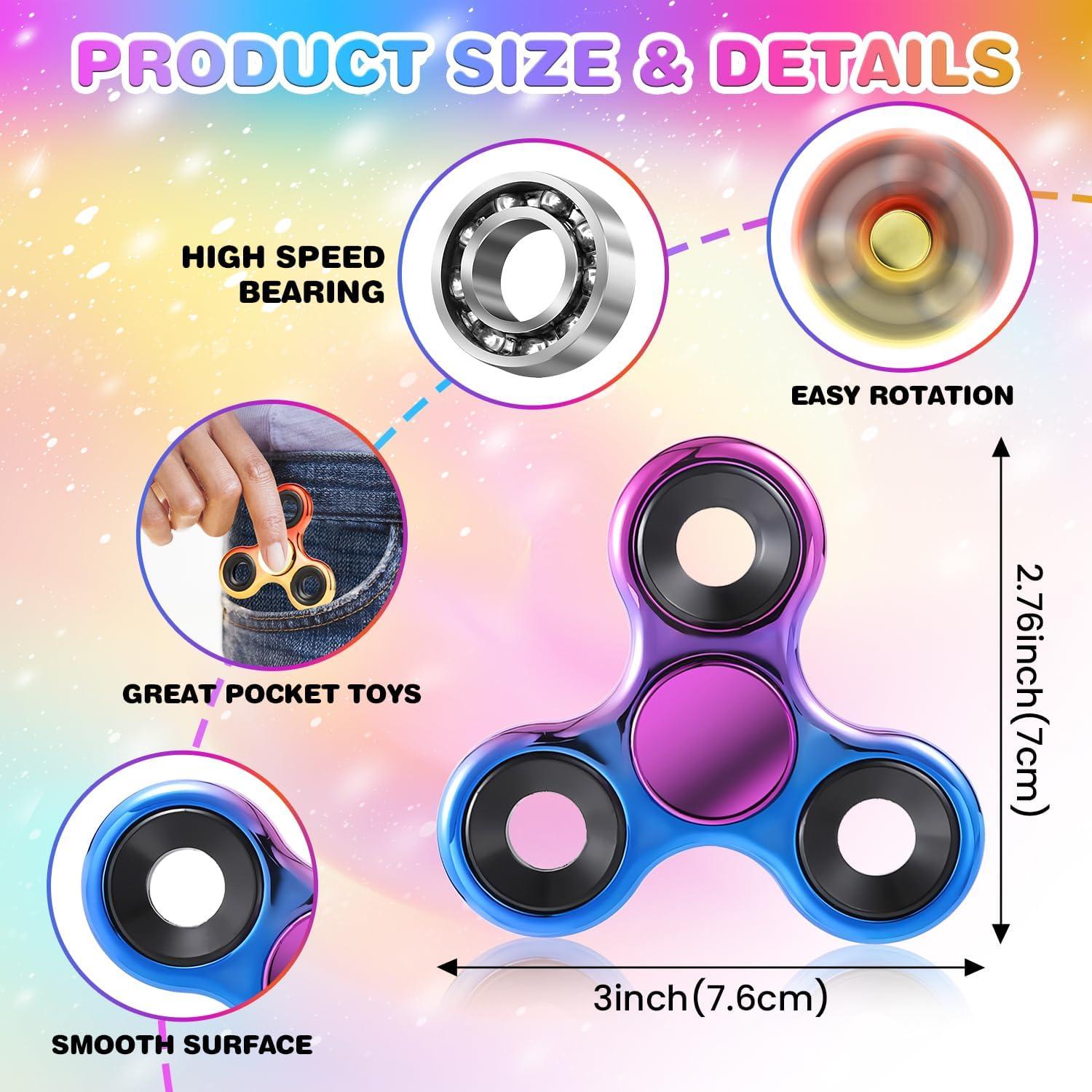 Paquete de 2 Fidget Spinner Log para Alivio de Estrés