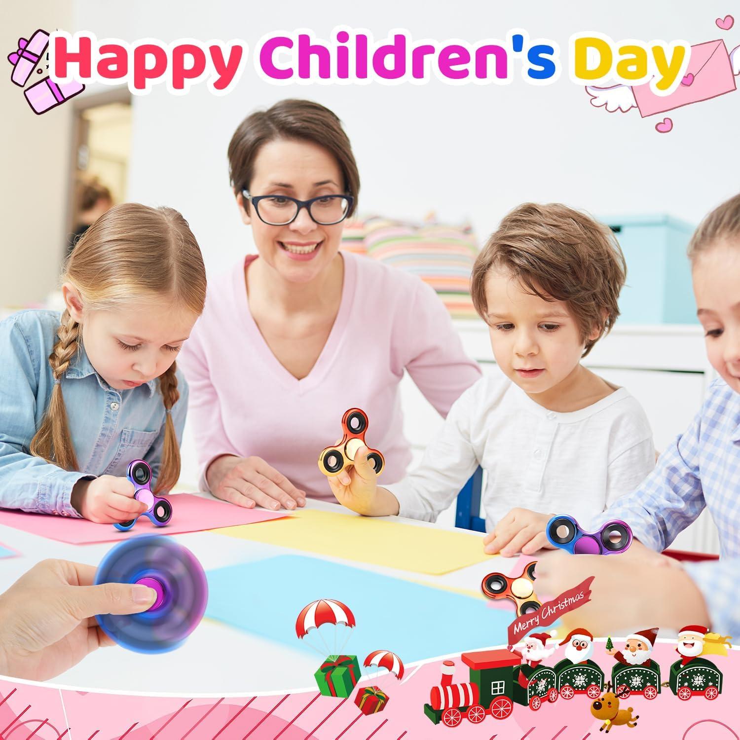 Paquete de 2 Fidget Spinner Log para Alivio de Estrés