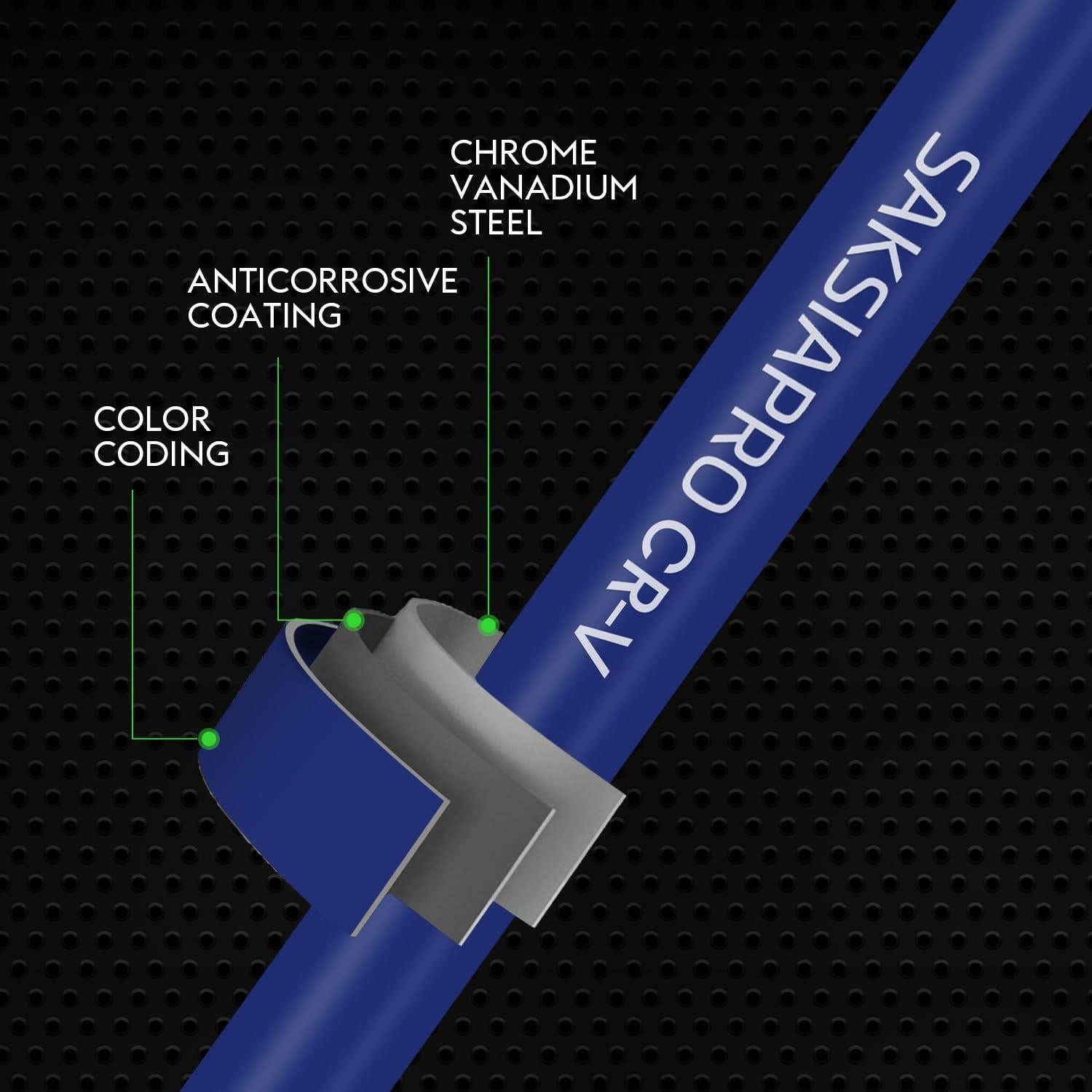 Juego de Llaves Allen Torx SAKSIAPRO 10 Piezas con Mango en T