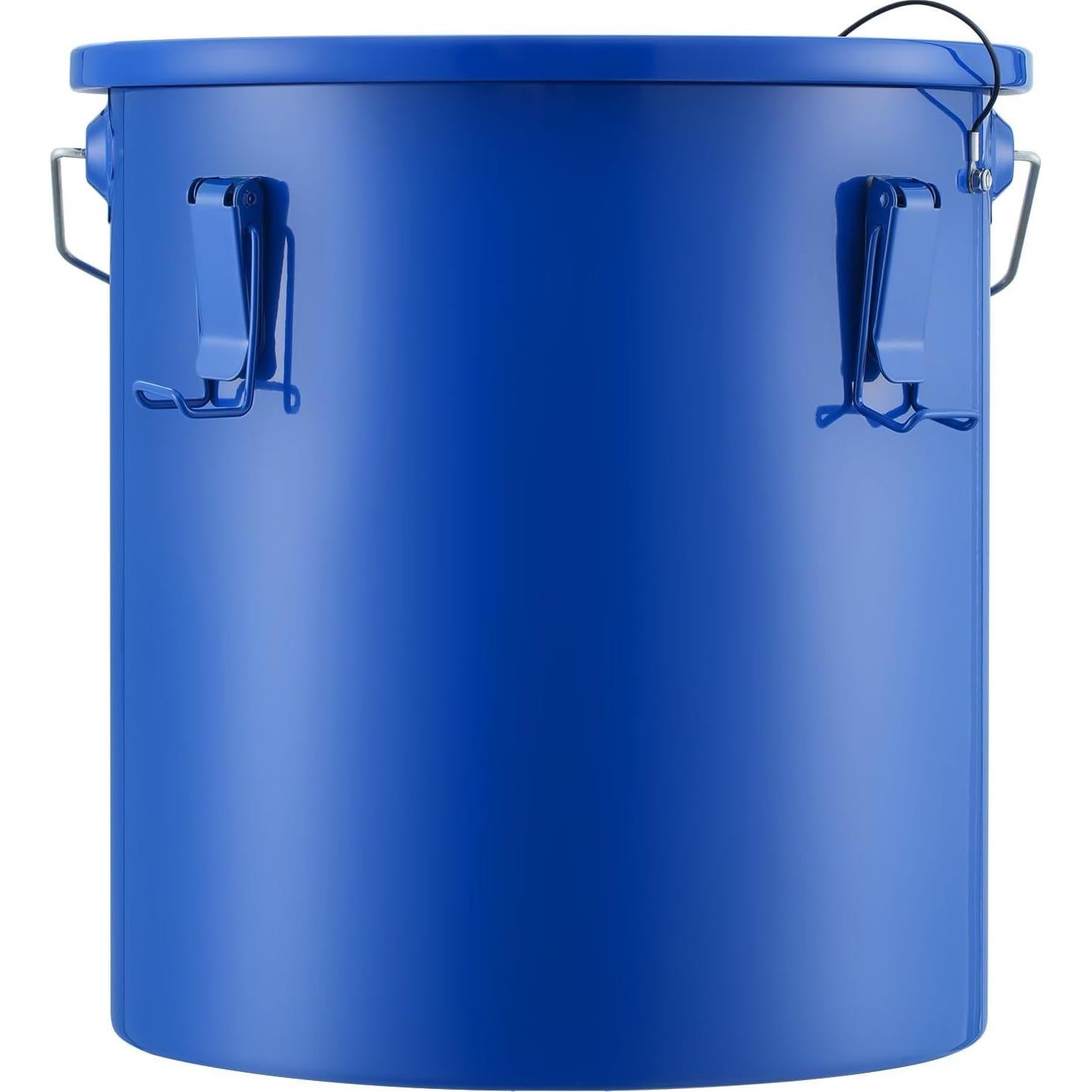 Cubo de Grasa VEVOR 6 Galones Acero al Carbono Azul