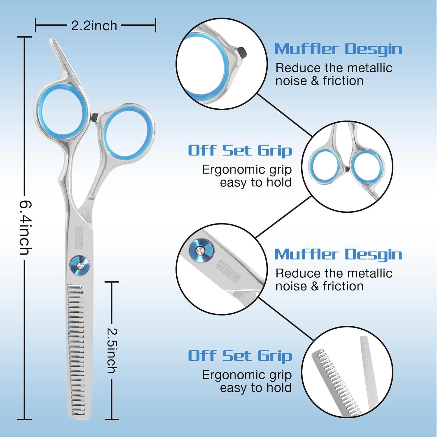 Kit de Tijeras para Cortar Cabello SCEDREAM 10 Piezas Profesional