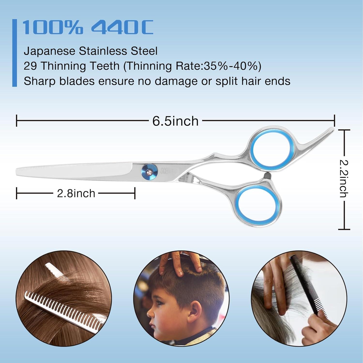 Kit de Tijeras para Cortar Cabello SCEDREAM 10 Piezas Profesional